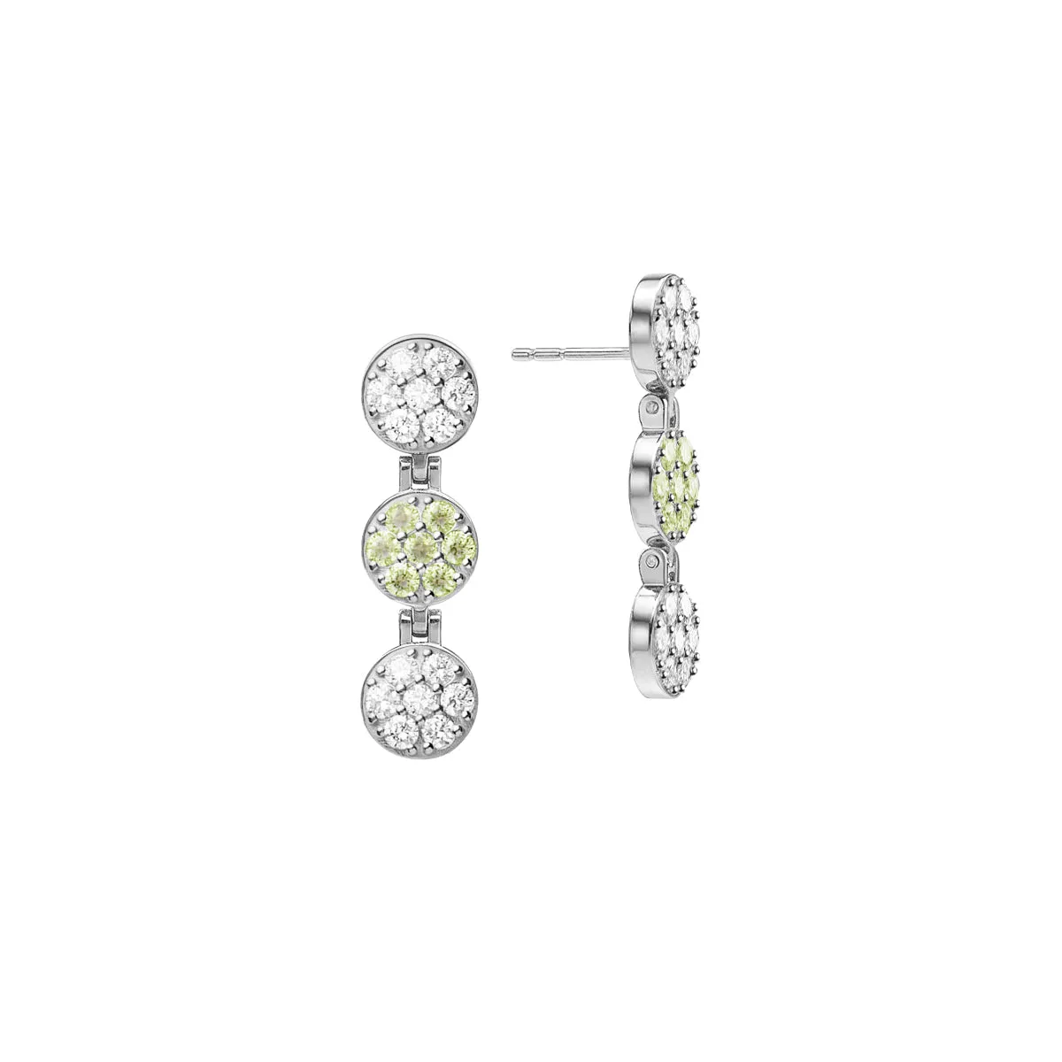Rosecliff Diamond & Peridot Drop Earrings in 14k Gold (August) sold by Haverhill product image thumbnail 5