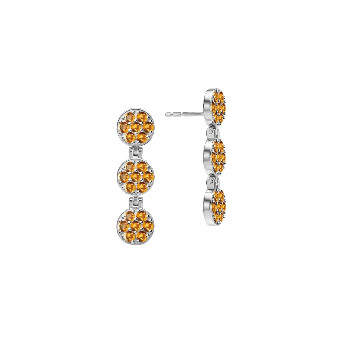 Rosecliff Citrine Drop Earrings in 14k Gold (November) sold by Haverhill product image thumbnail 4