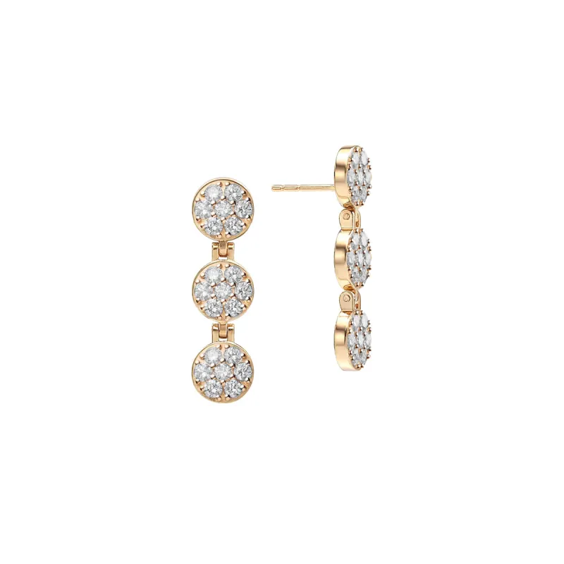 Rosecliff White Topaz Drop Earrings in 14k Gold (April) sold by Haverhill