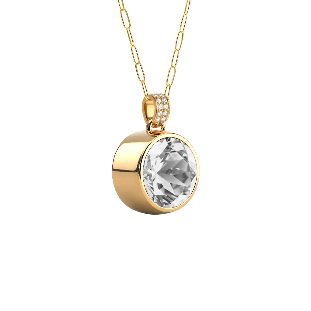 Jamestown Birthstone Pendant with Diamond Bail in 14k Gold sold by Haverhill product image thumbnail 4