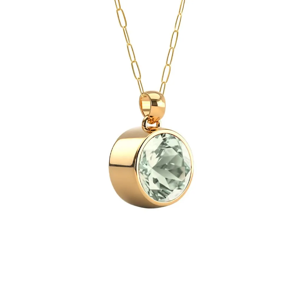 Jamestown Green Amethyst Pendant in 14k Gold (February) sold by Haverhill product image thumbnail 4