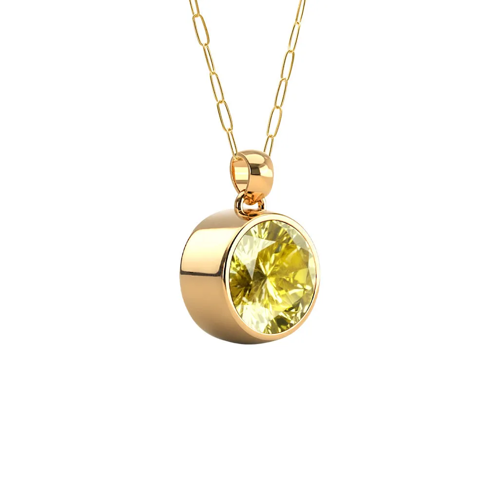 Jamestown Lemon Verbena Quartz Pendant in 14k Gold (August) sold by Haverhill product image thumbnail 4