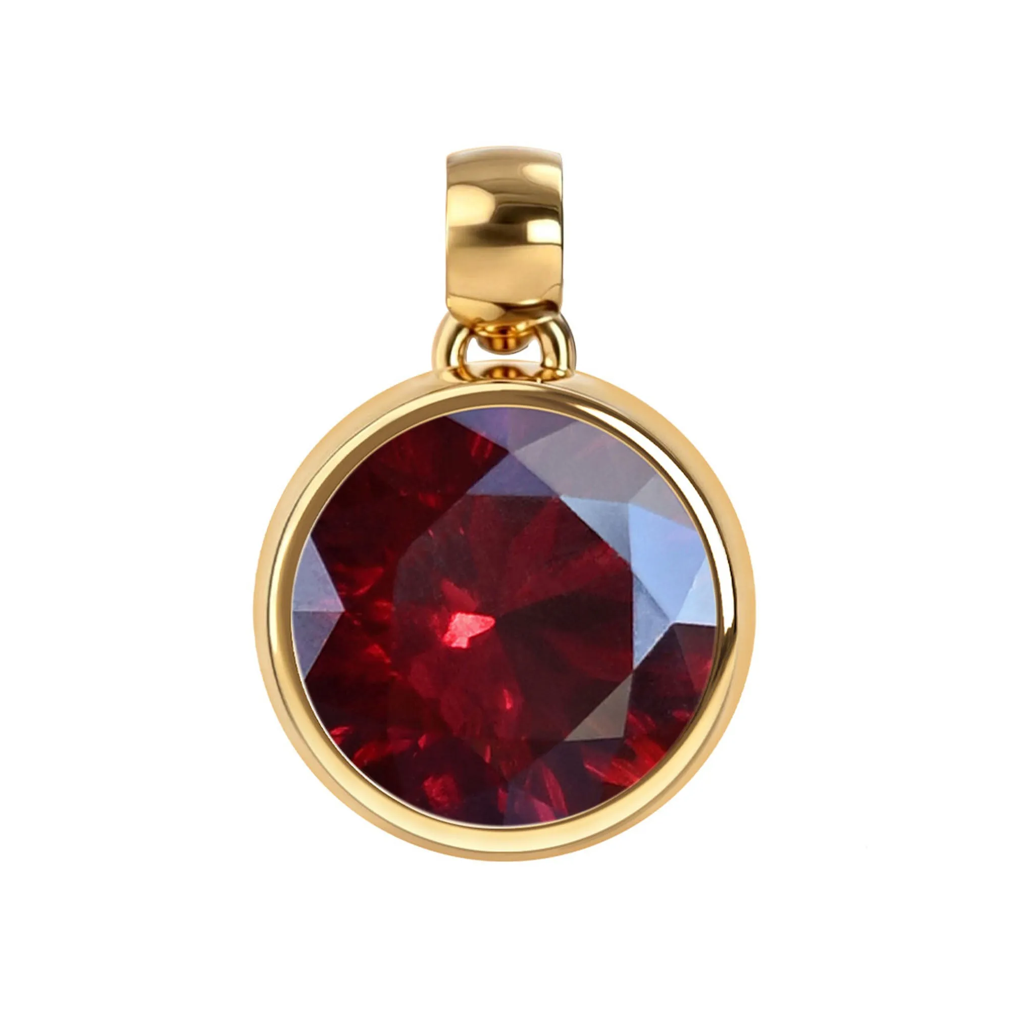 Jamestown Ruby Pendant in 14k Gold (July) sold by Haverhill