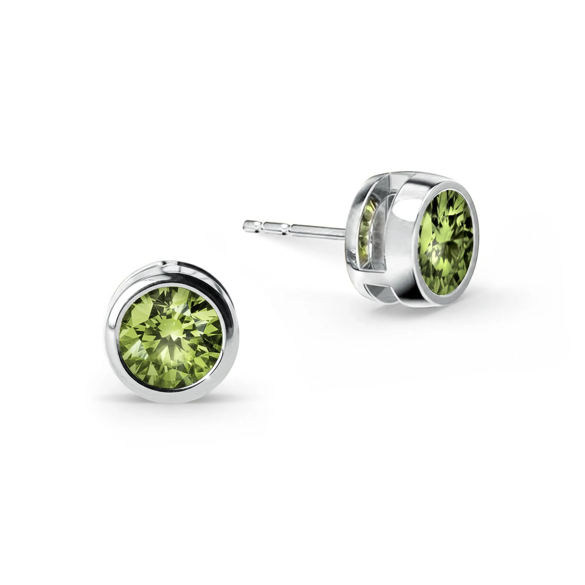 Jamestown Peridot Stud Earrings in 14k Gold (August) sold by Haverhill product image thumbnail 4
