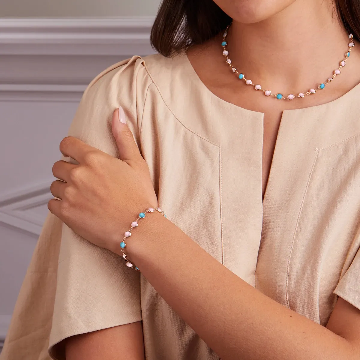 Newport Grand Palm Beach Bracelet in 14k Gold sold by Haverhill product image thumbnail 2