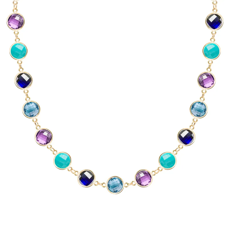 Newport Grand Marbella Necklace in 14k Gold made by Haverhill