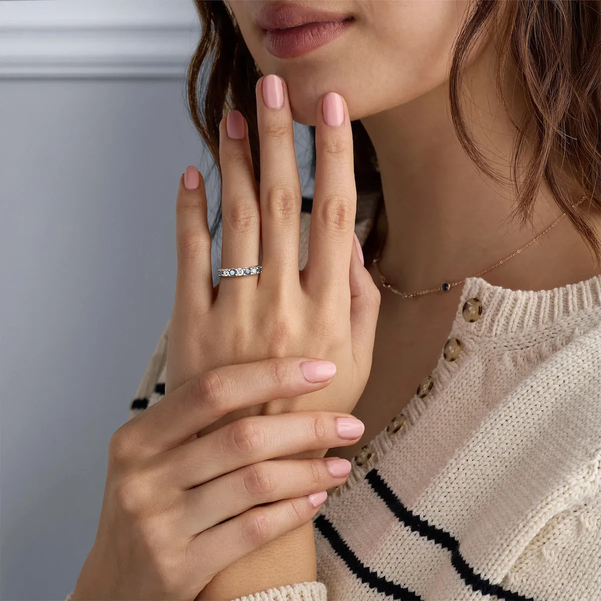 Rosecliff Luxe Diamond & Alexandrite Stackable Ring in 14k Gold (June) sold by Haverhill product image thumbnail 2