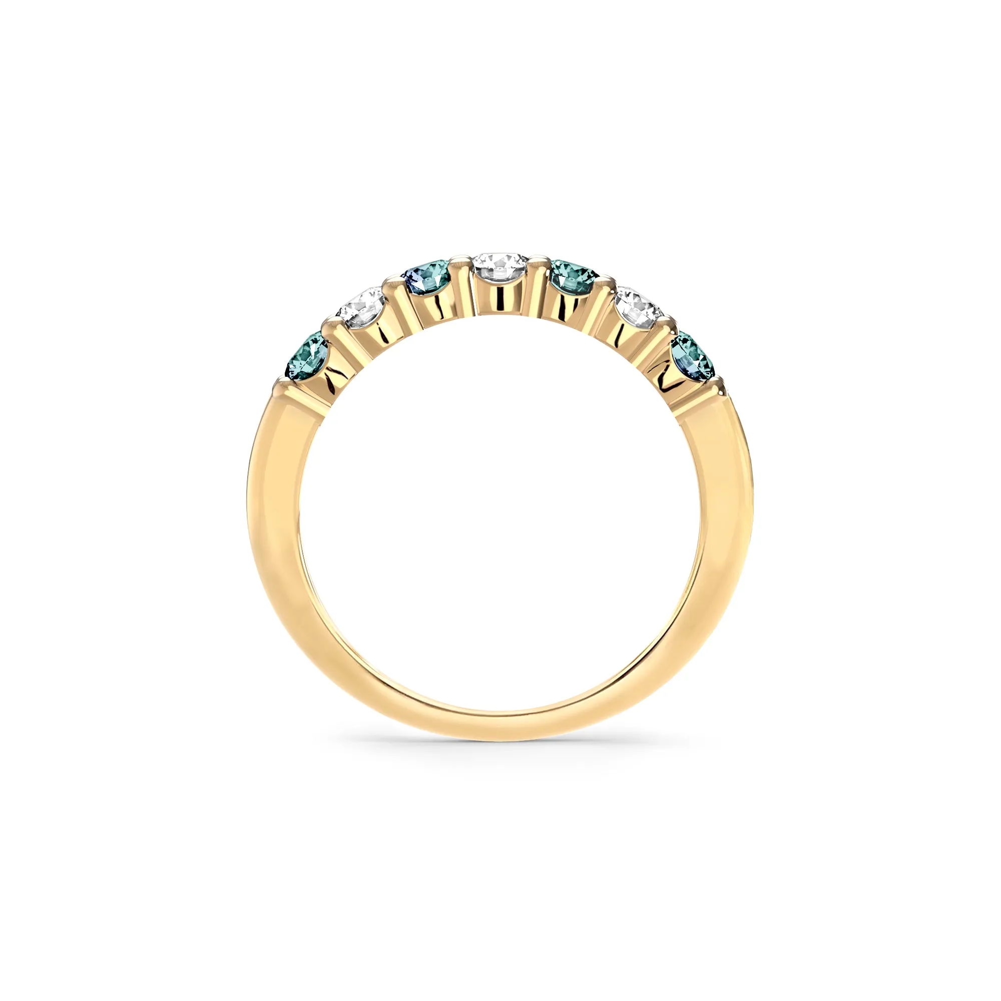 Rosecliff Luxe Diamond & Alexandrite Stackable Ring in 14k Gold (June) sold by Haverhill product image thumbnail 4