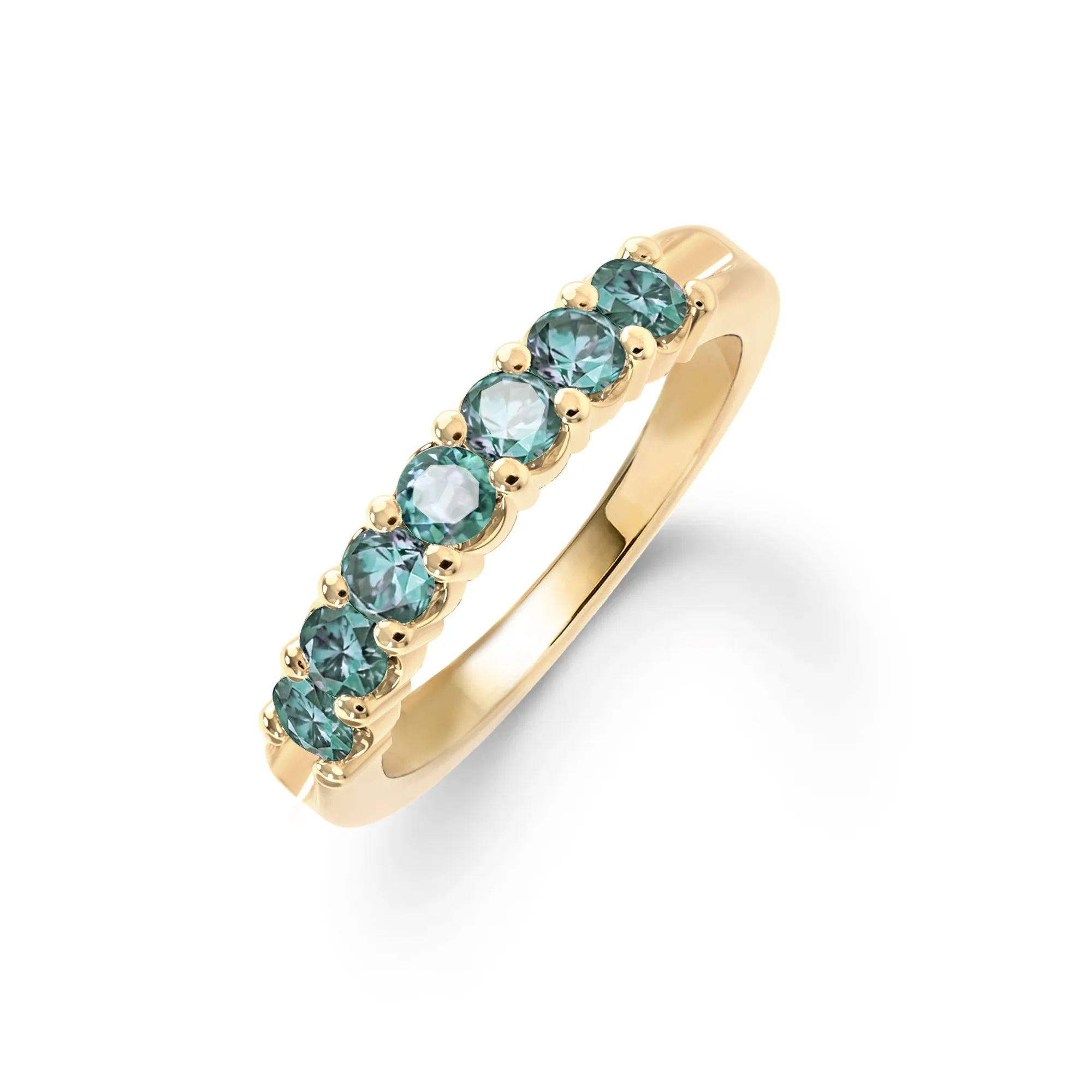 Rosecliff Luxe Alexandrite Stackable Ring in 14k Gold (June) sold by Haverhill