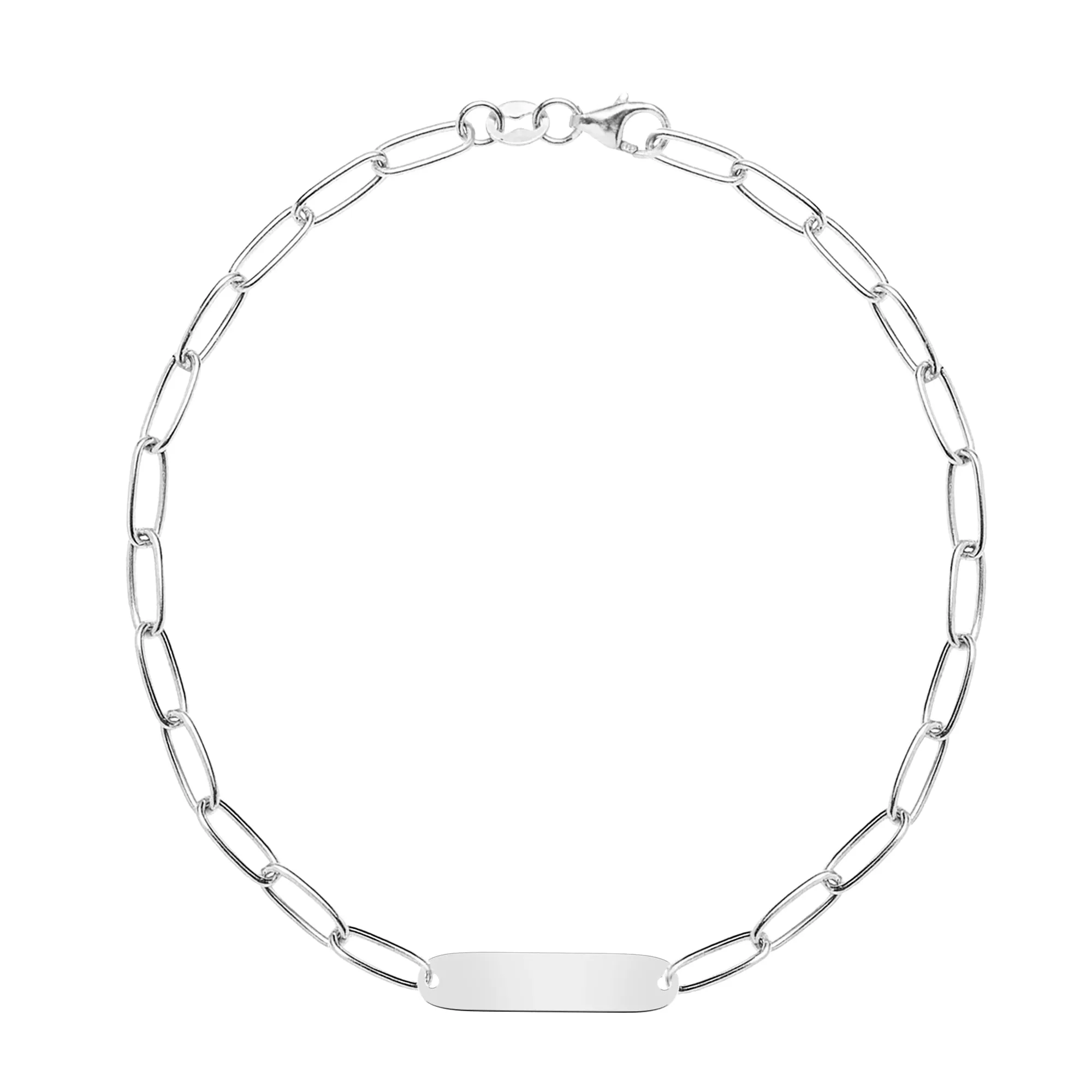 Large 1 Nameplate Bracelet on Adelaide in 14k Gold sold by Haverhill product image thumbnail 5