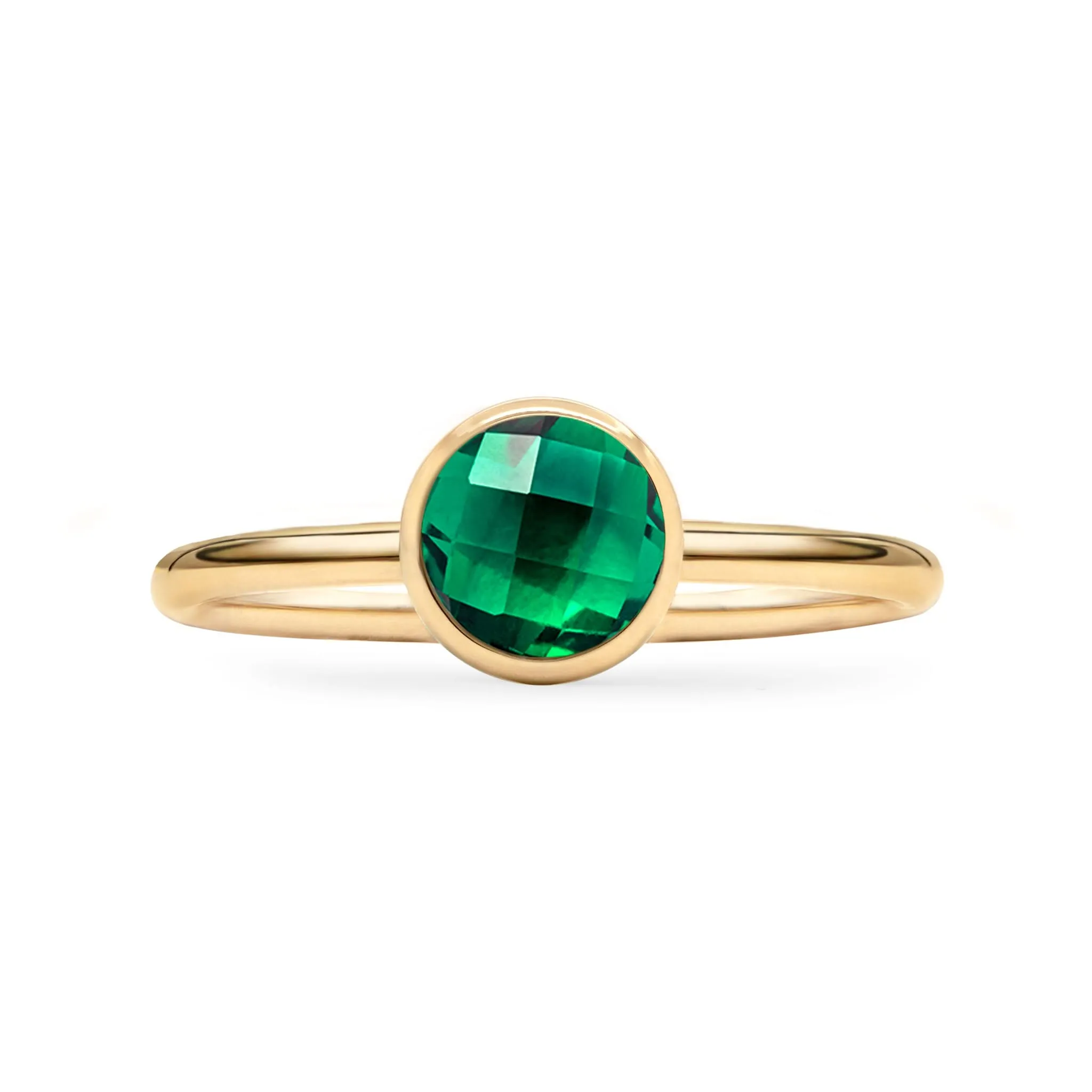 The Vault: Grand Emerald Ring, Yellow Gold Size 6.5 sold by Haverhill product image thumbnail 4