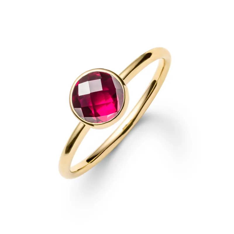 The Vault: Grand Ruby Ring, Yellow Gold Size 6.5 made by Haverhill