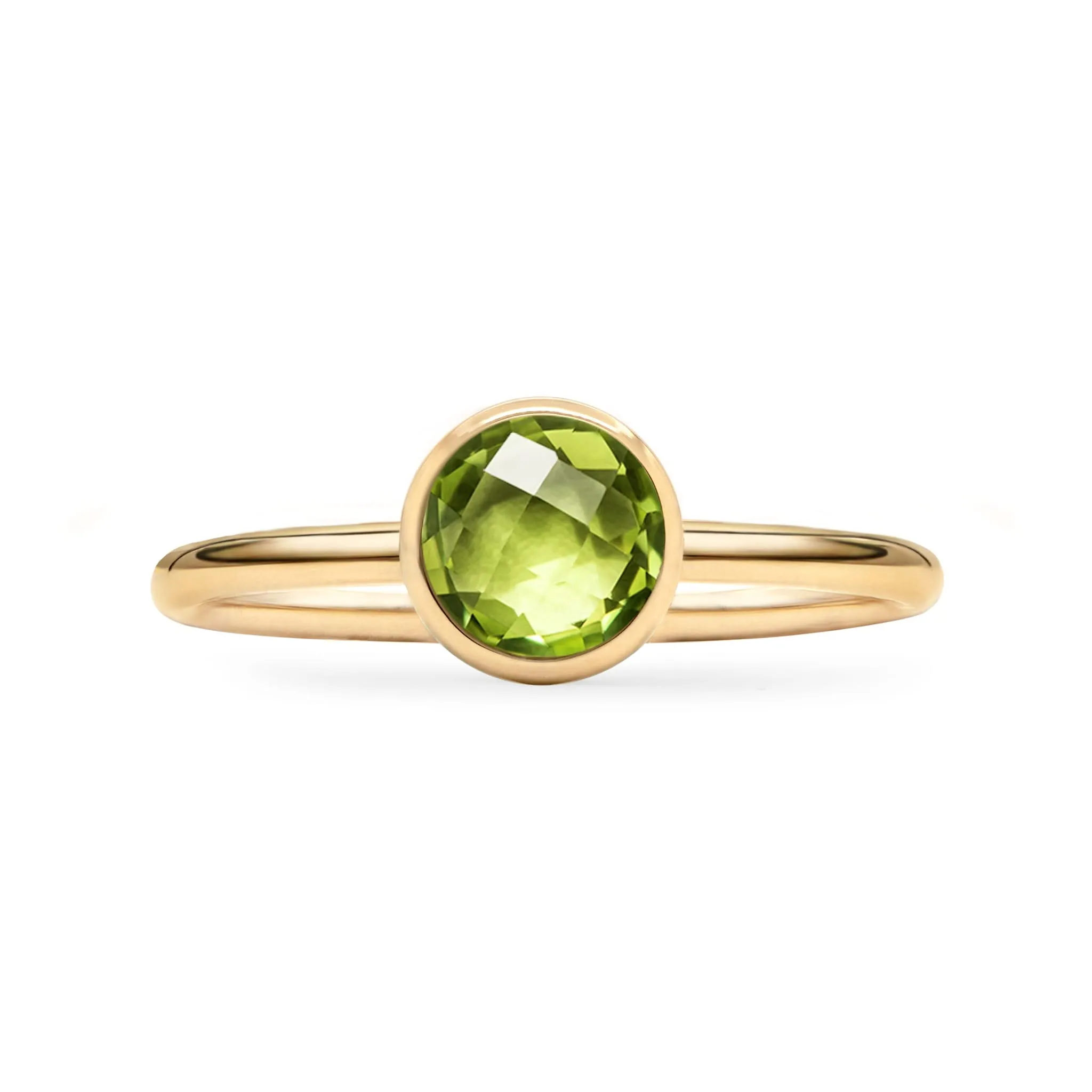 The Vault: Grand Peridot Ring, Yellow Gold Size 8.5 sold by Haverhill product image thumbnail 4