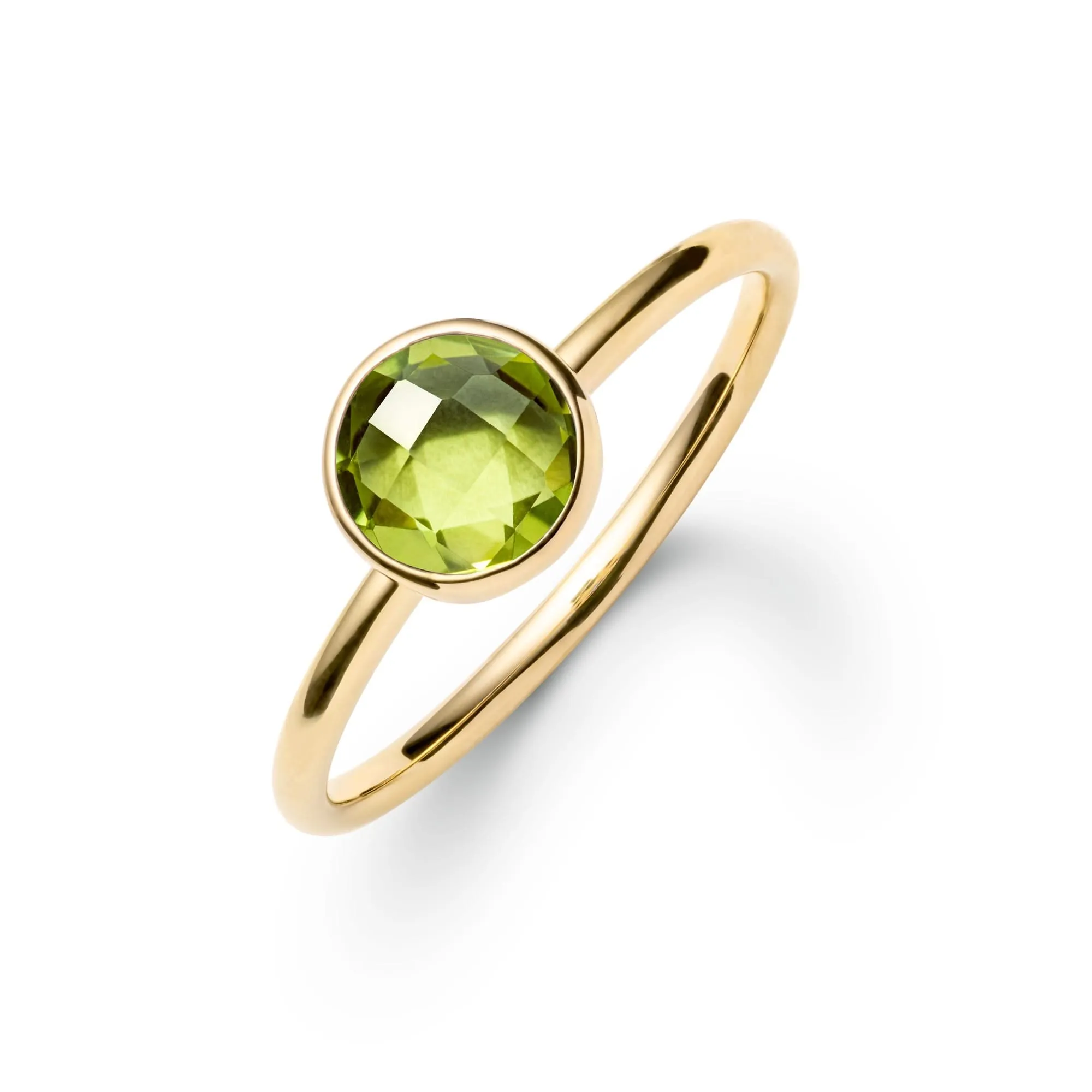 The Vault: Grand Peridot Ring, Yellow Gold Size 8.5 sold by Haverhill