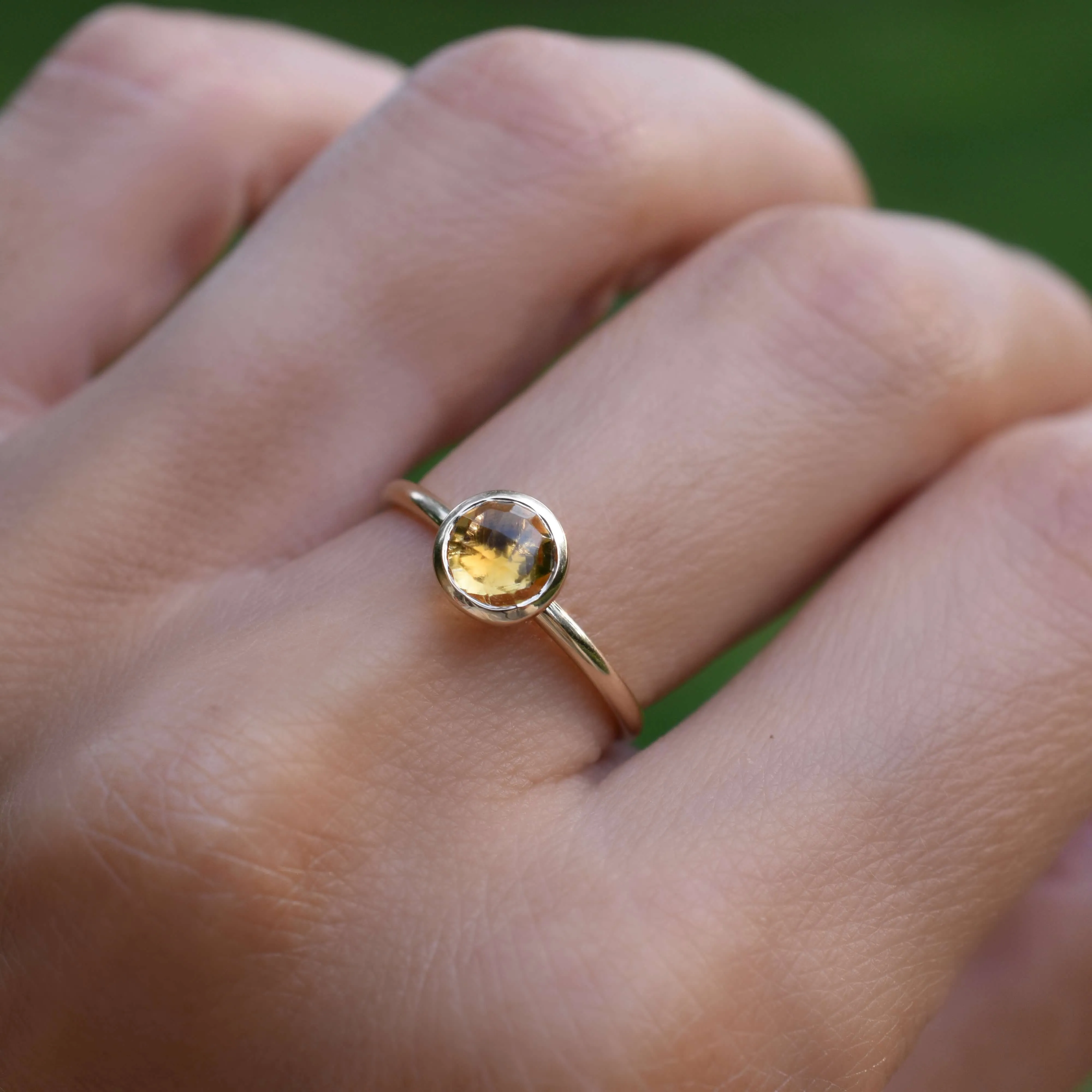 The Vault: Grand Citrine Ring, Yellow Gold Size 7.5 sold by Haverhill product image thumbnail 3