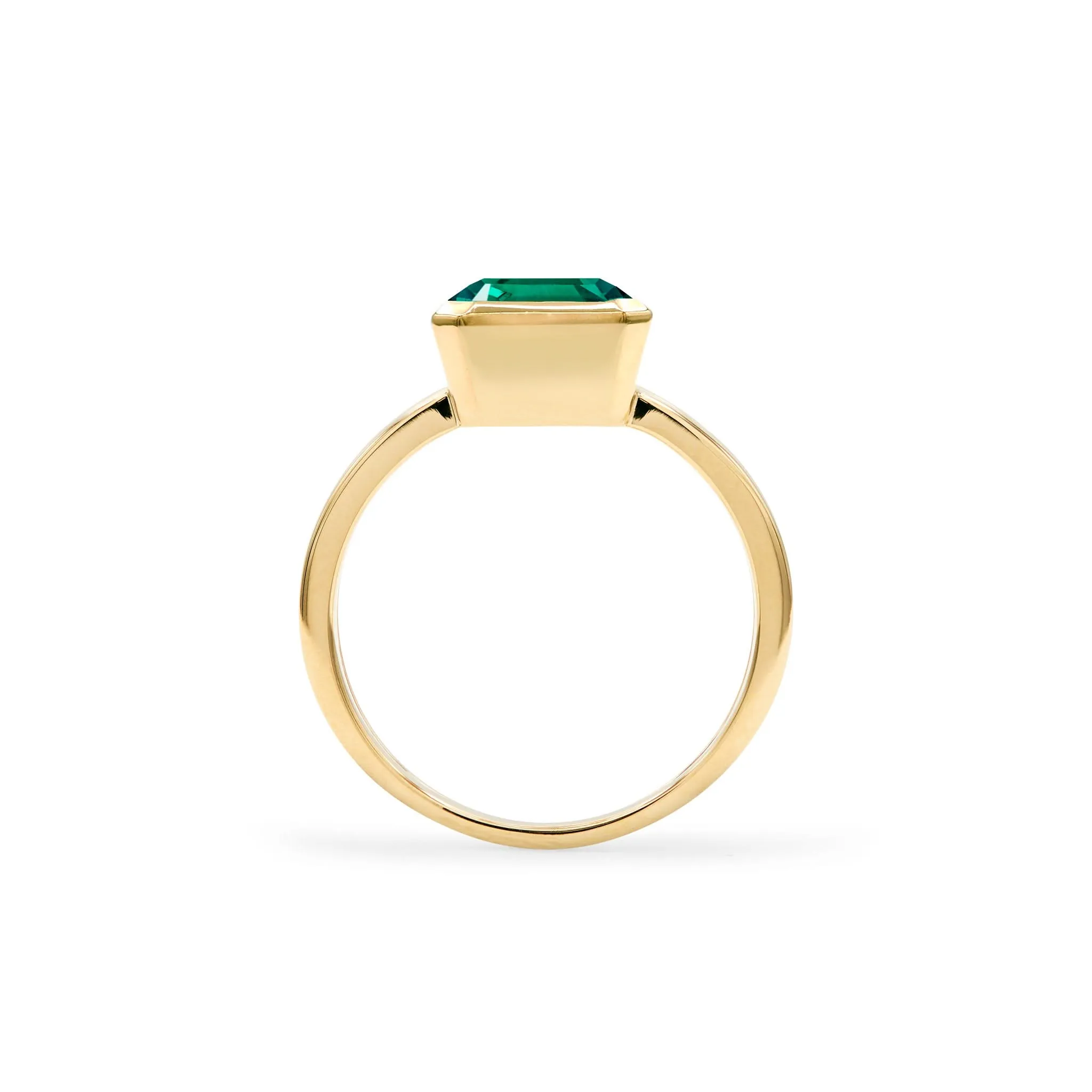 The Vault: Warren Vertical Emerald Ring, Yellow Gold Size 6 sold by Haverhill product image thumbnail 5