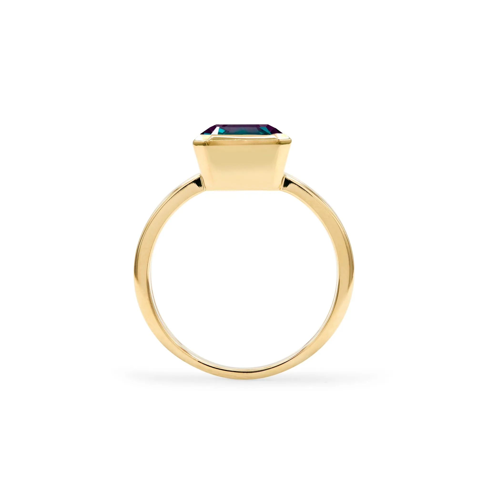 The Vault: Warren Vertical Alexandrite Ring, Yellow Gold Size 6.5 sold by Haverhill product image thumbnail 5