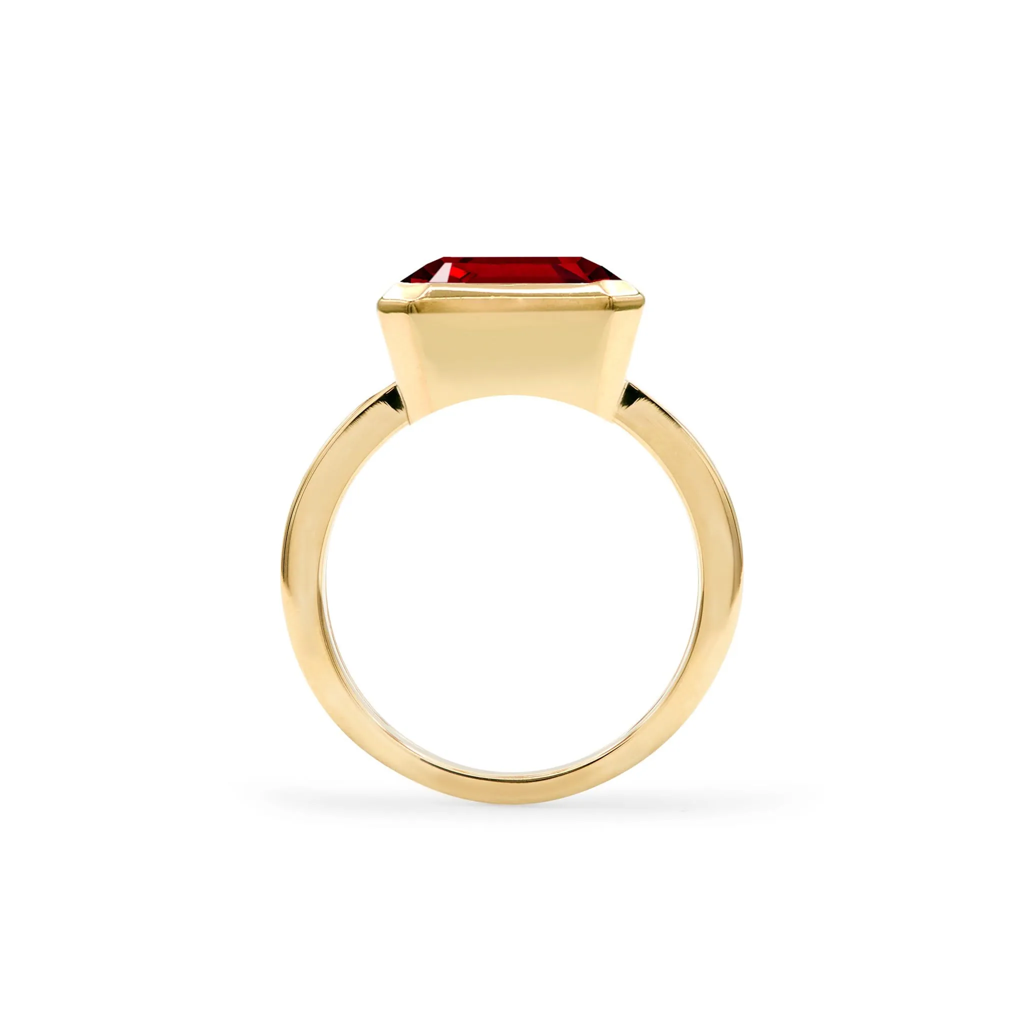 The Vault: Warren Horizontal Garnet Ring, Yellow Gold Size 5.5 sold by Haverhill product image thumbnail 5