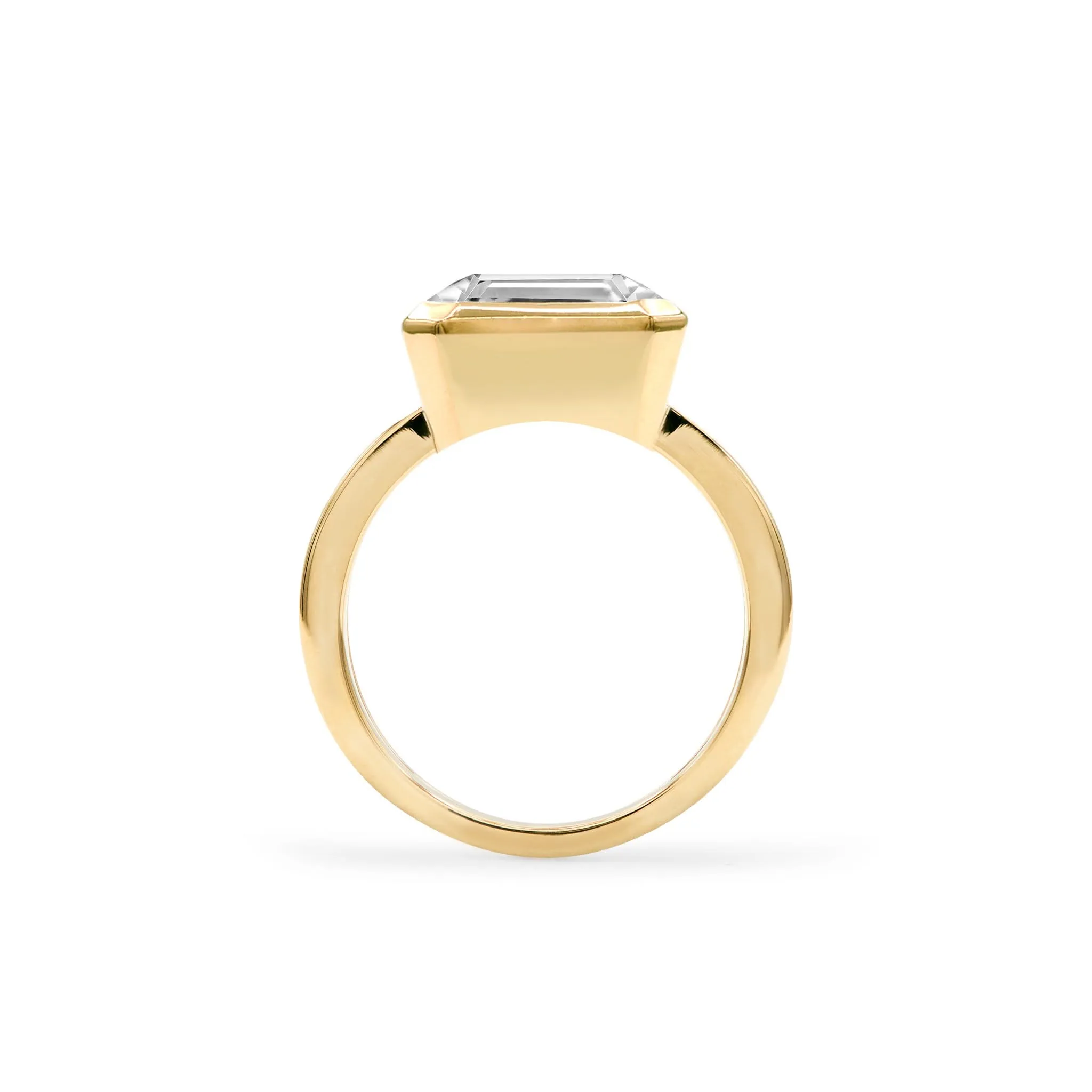 The Vault: Warren Horizontal White Topaz Ring, Yellow Gold Size 7 sold by Haverhill product image thumbnail 5