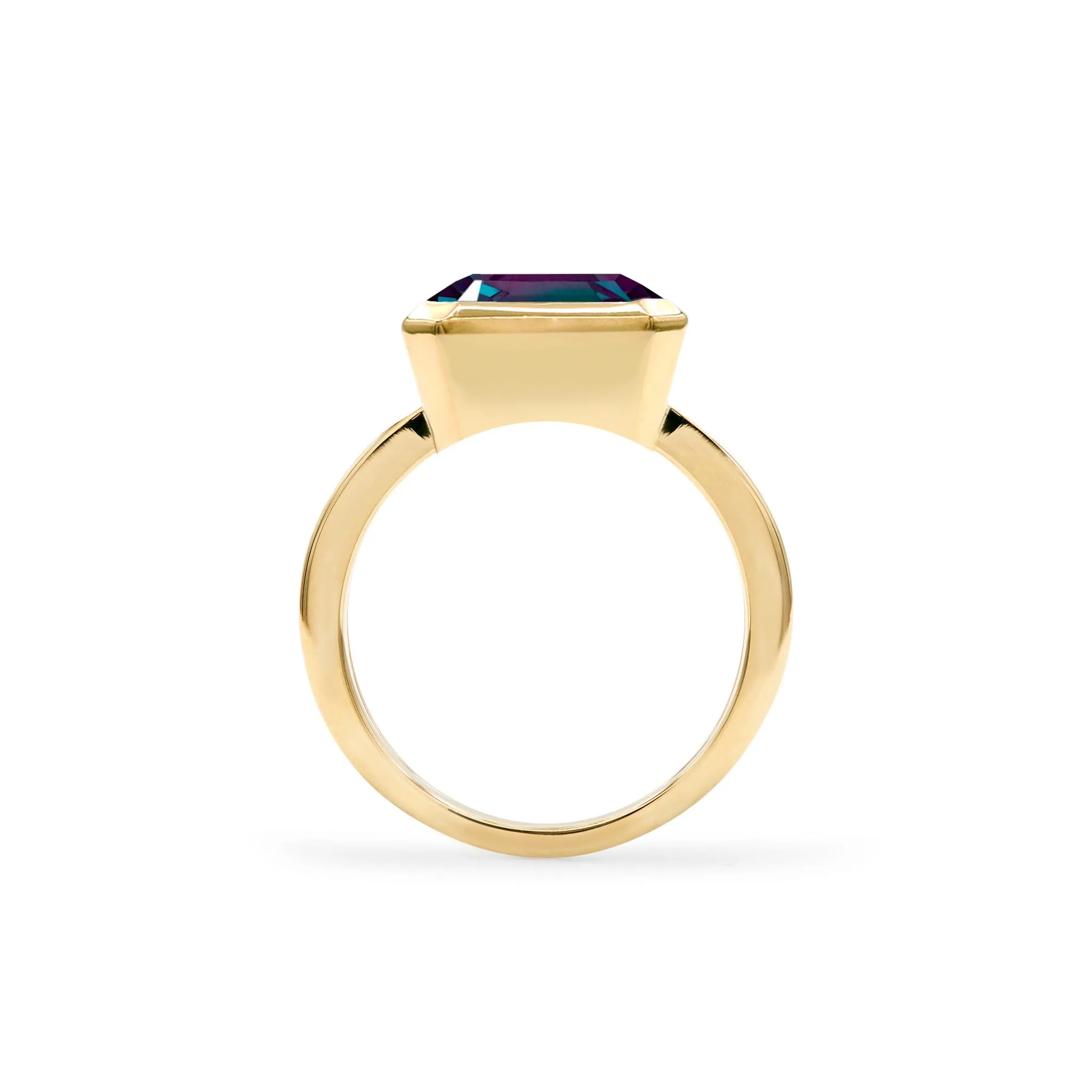 The Vault: Warren Horizontal Alexandrite Ring, Yellow Gold Size 7 sold by Haverhill product image thumbnail 4