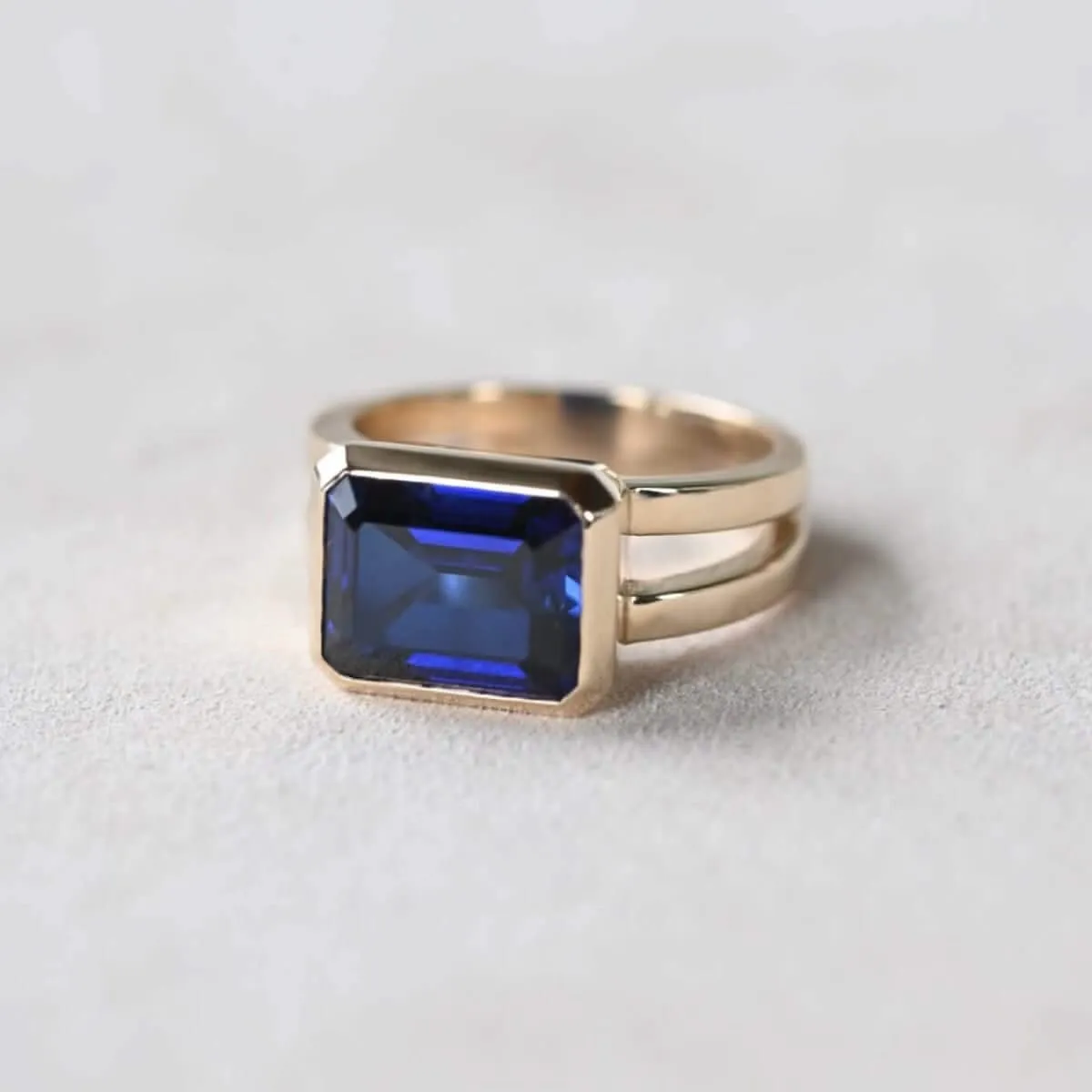 The Vault: Warren Horizontal Sapphire Ring, White Gold Size 6.5 sold by Haverhill product image thumbnail 5