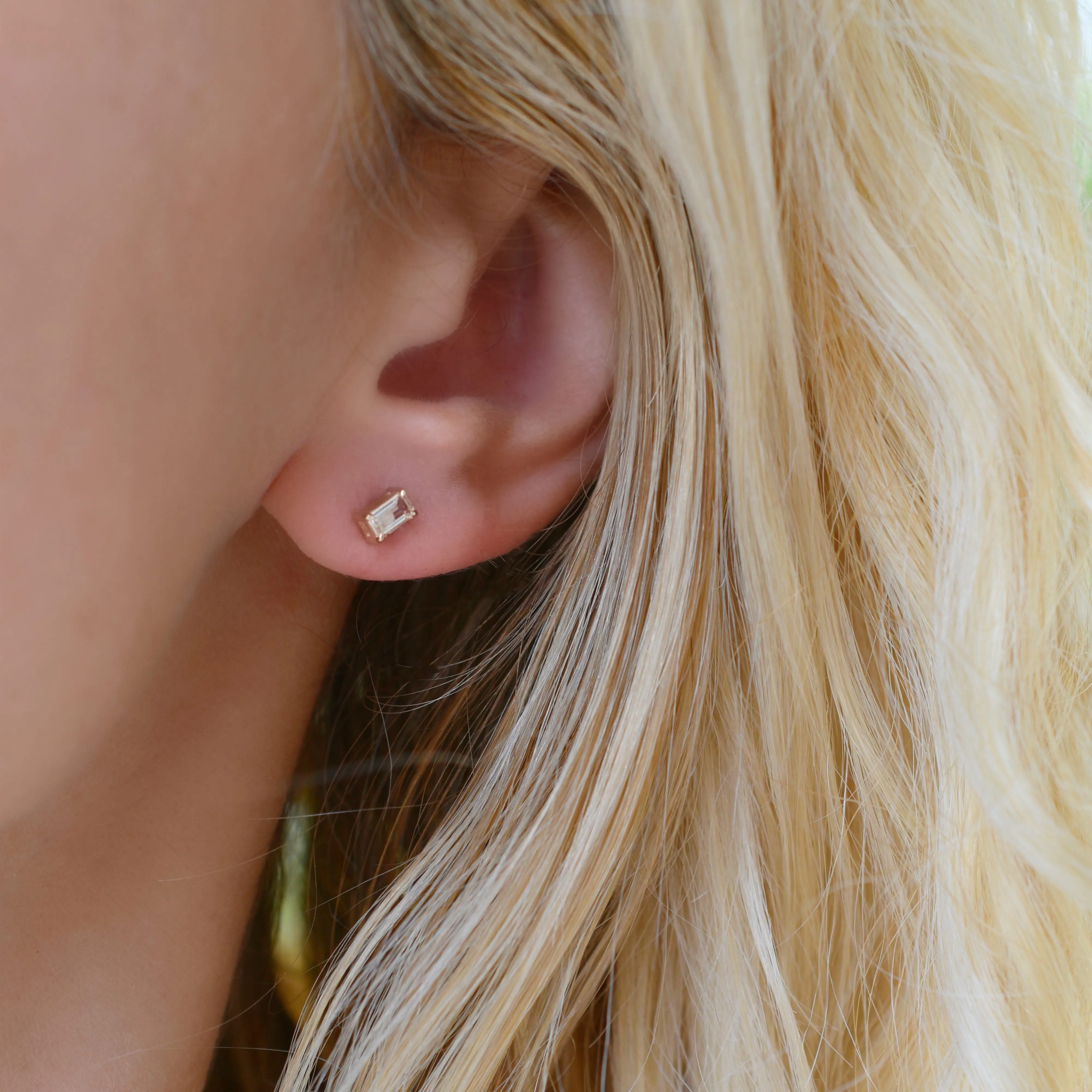 The Vault: Providence Aquamarine Stud Earrings, White Gold sold by Haverhill product image thumbnail 5