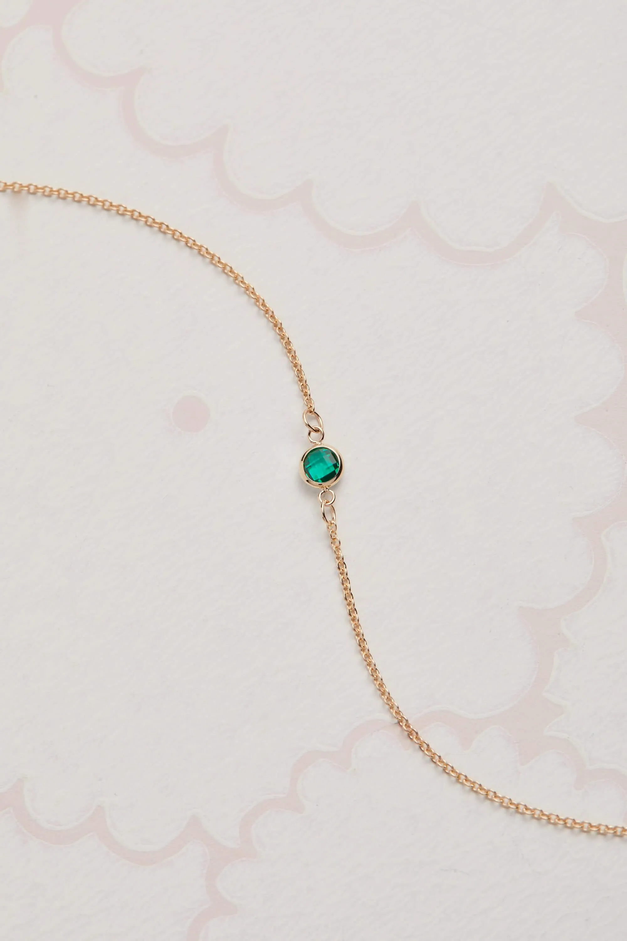 The Vault: Petite 1 Emerald Necklace, Size X-Small White Gold sold by Haverhill product image thumbnail 4