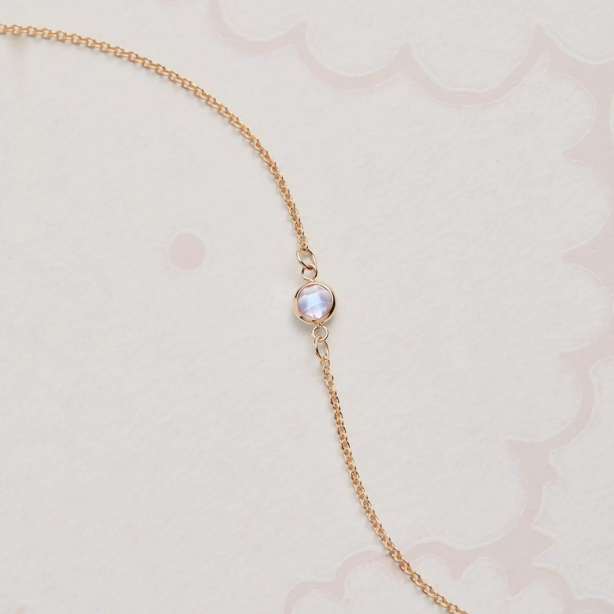 The Vault: Petite 1 Moonstone Necklace, Size Large Yellow Gold sold by Haverhill product image thumbnail 5