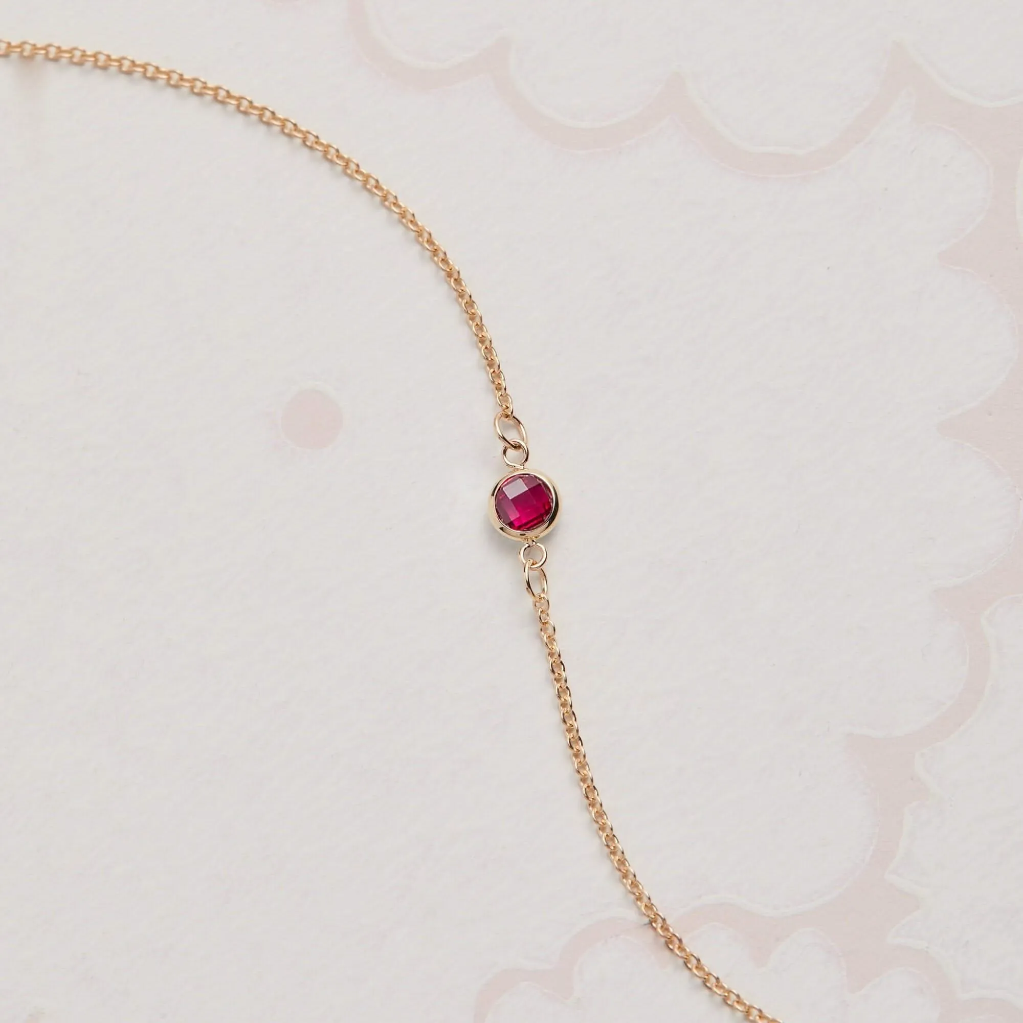 The Vault: Petite 1 Ruby Necklace, Size Small Yellow Gold sold by Haverhill product image thumbnail 5