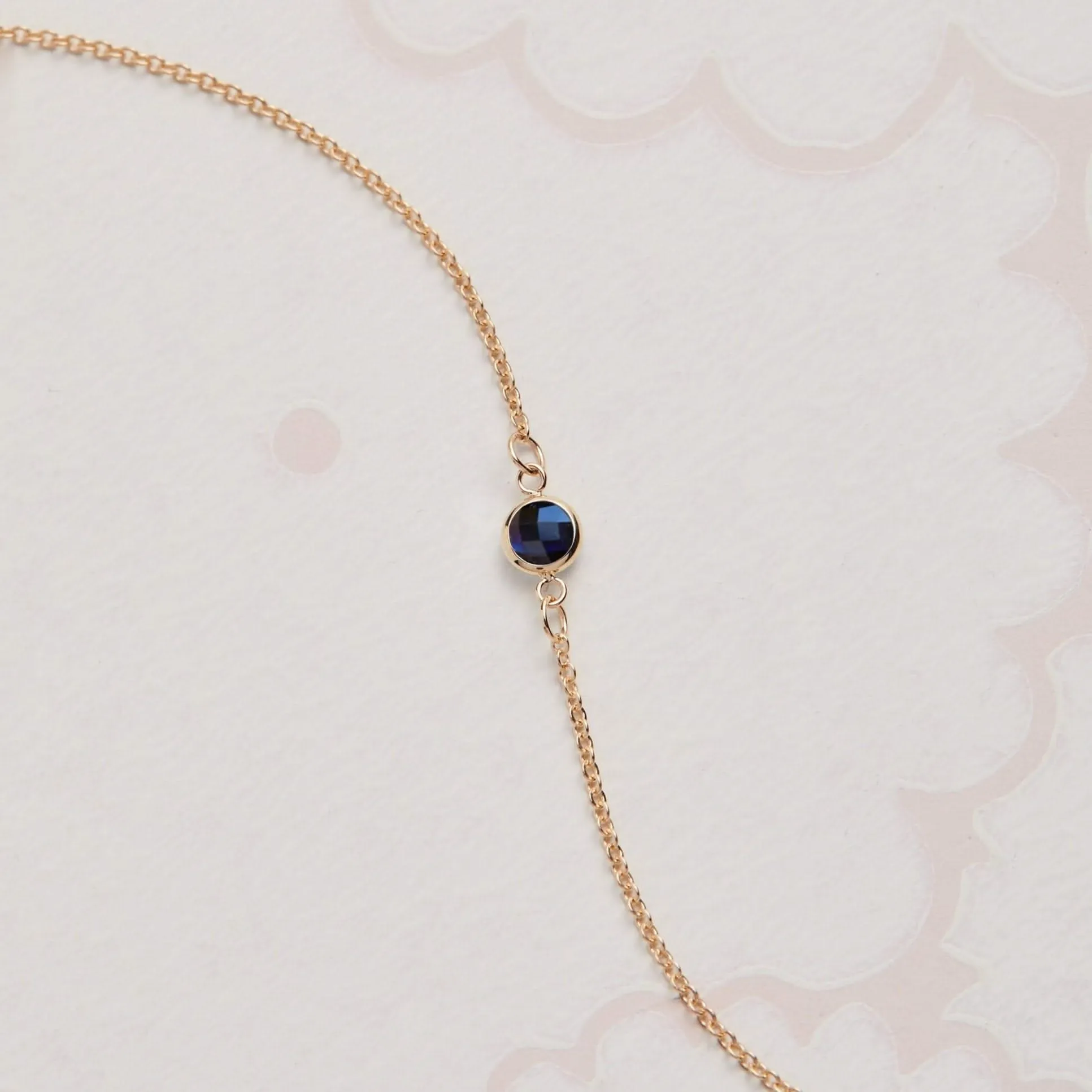 The Vault: Petite 1 Sapphire Necklace, Size Small White Gold sold by Haverhill product image thumbnail 4