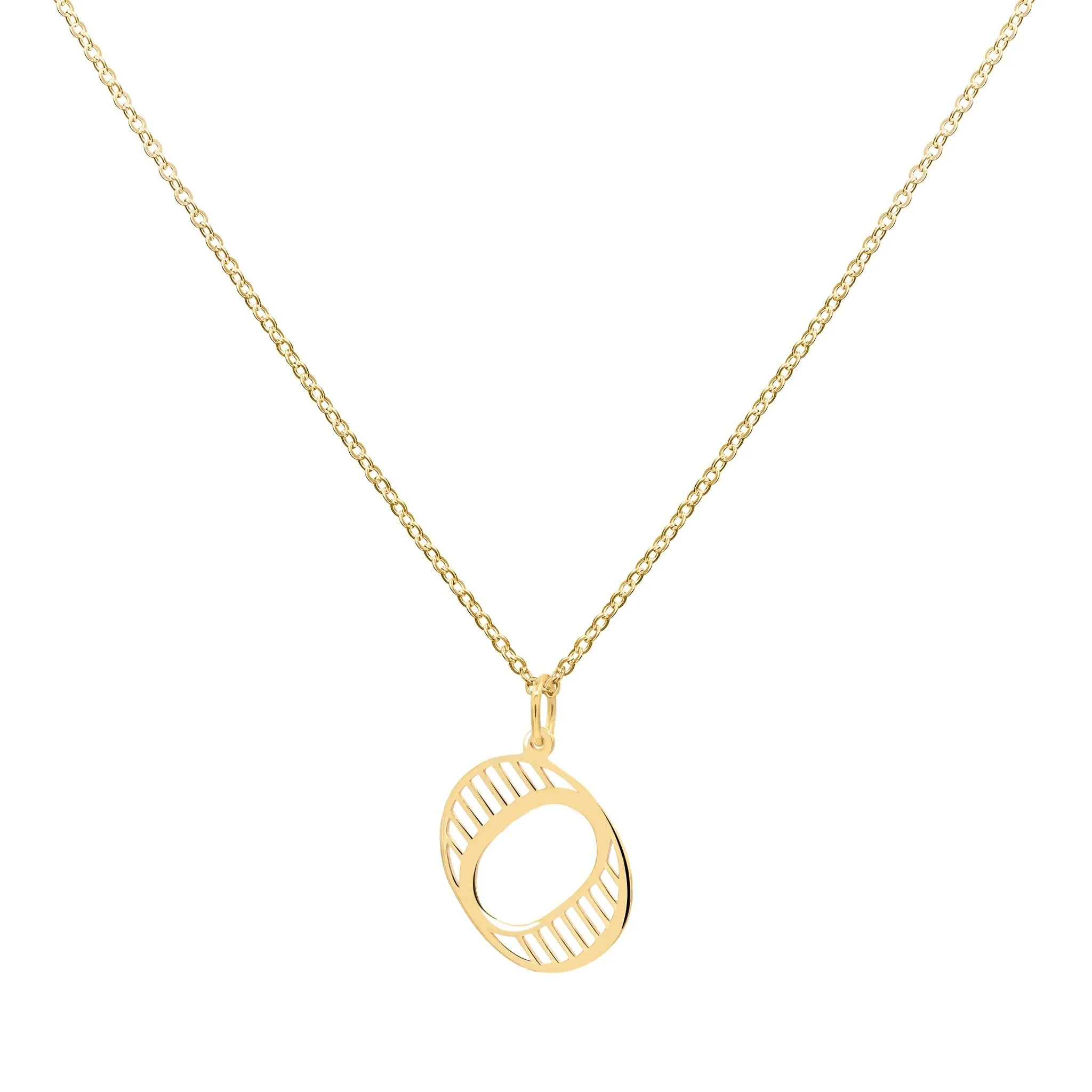 The Vault: Essex Letter O Pendant, Yellow Gold sold by Haverhill product image thumbnail 4
