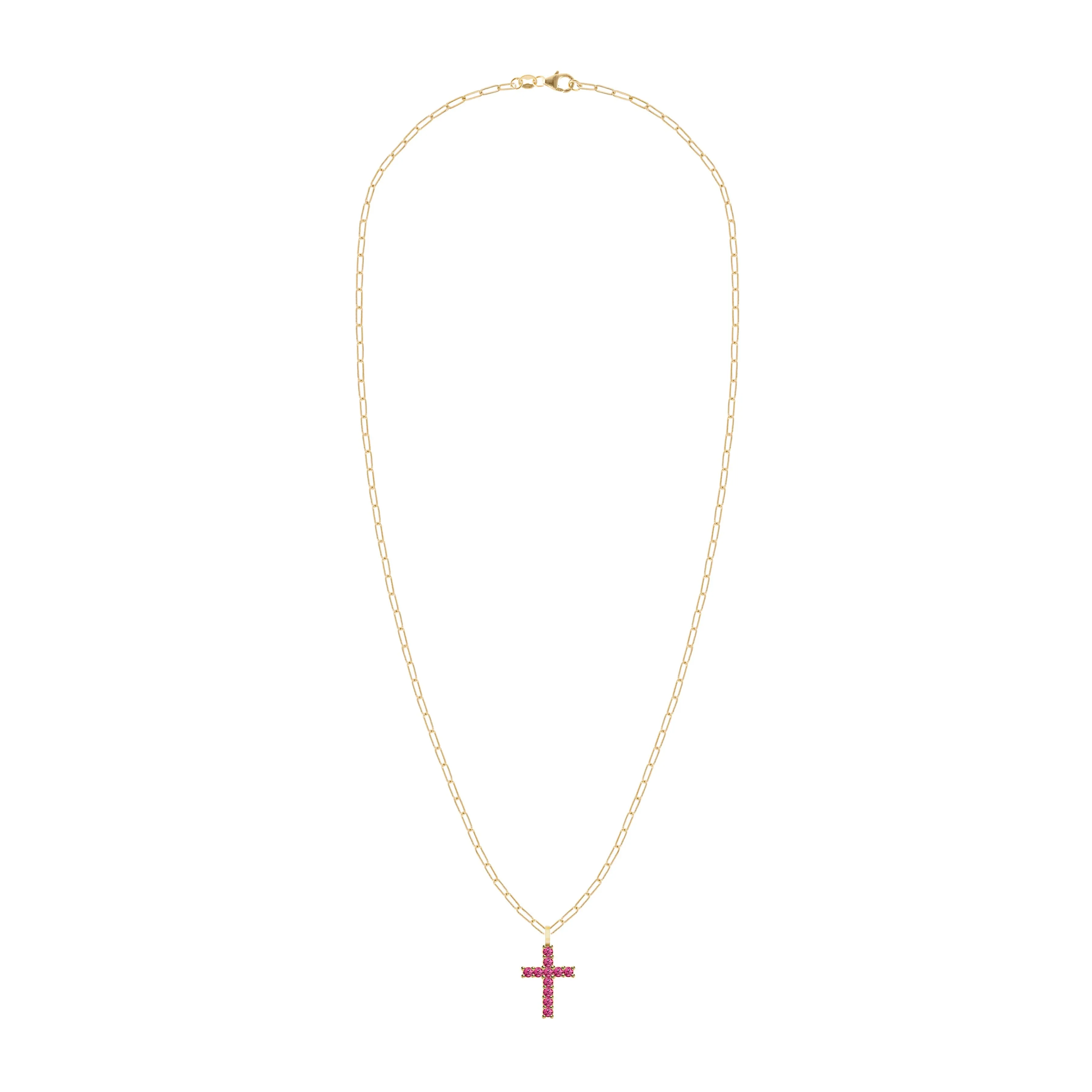 The Vault: Rosecliff Cross Ruby Pendant, Yellow Gold sold by Haverhill product image thumbnail 4