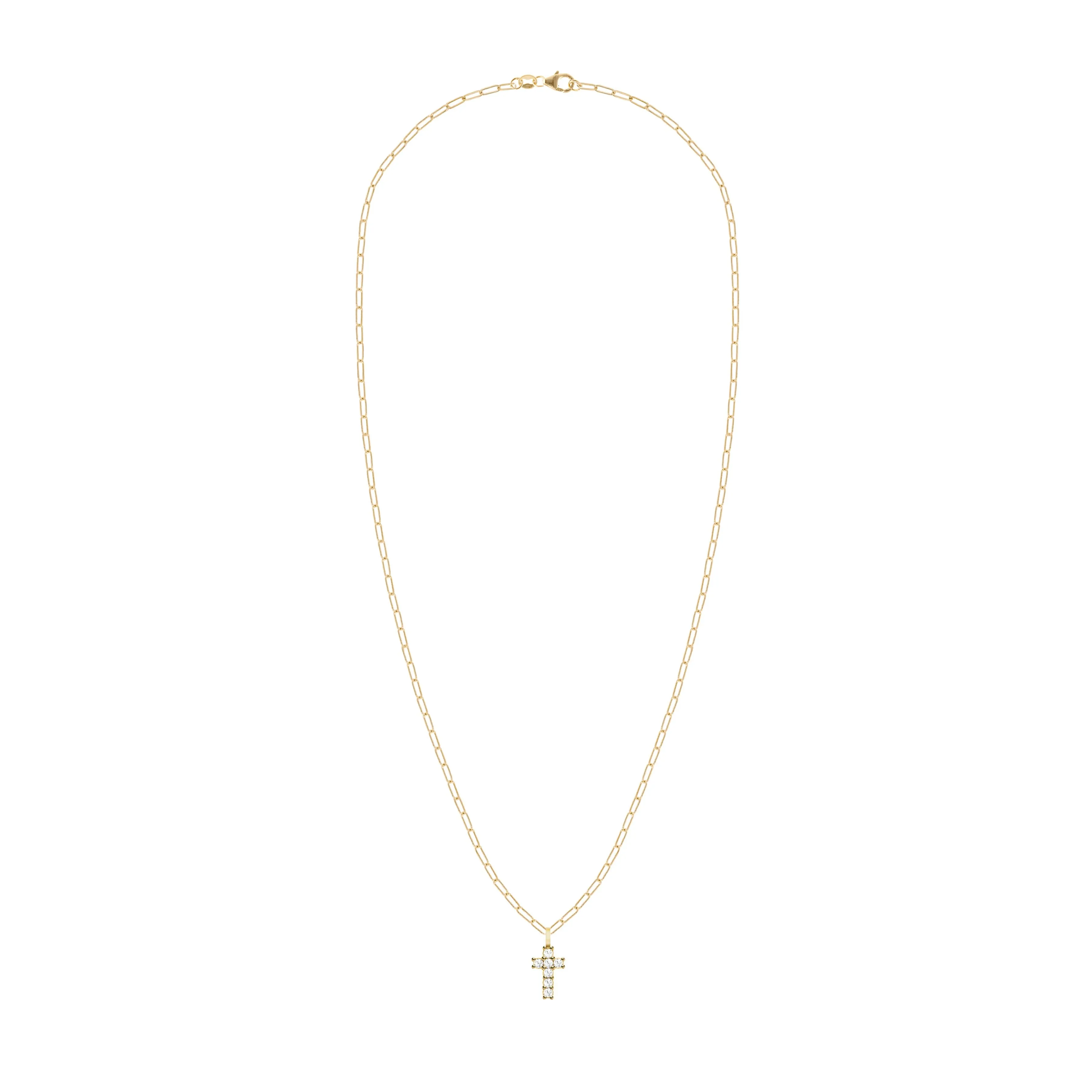 The Vault: Rosecliff Small Cross Diamond Pendant, Yellow Gold sold by Haverhill product image thumbnail 4