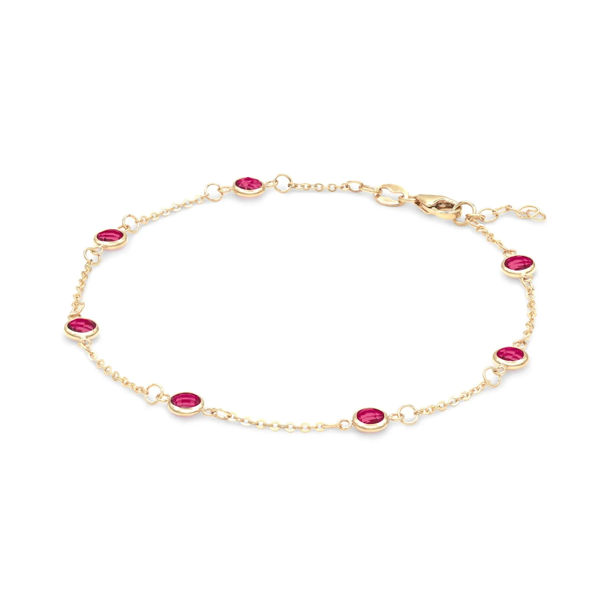 The Vault: Bayberry 7 Ruby Bracelet, Size Medium Yellow Gold sold by Haverhill product image thumbnail 4