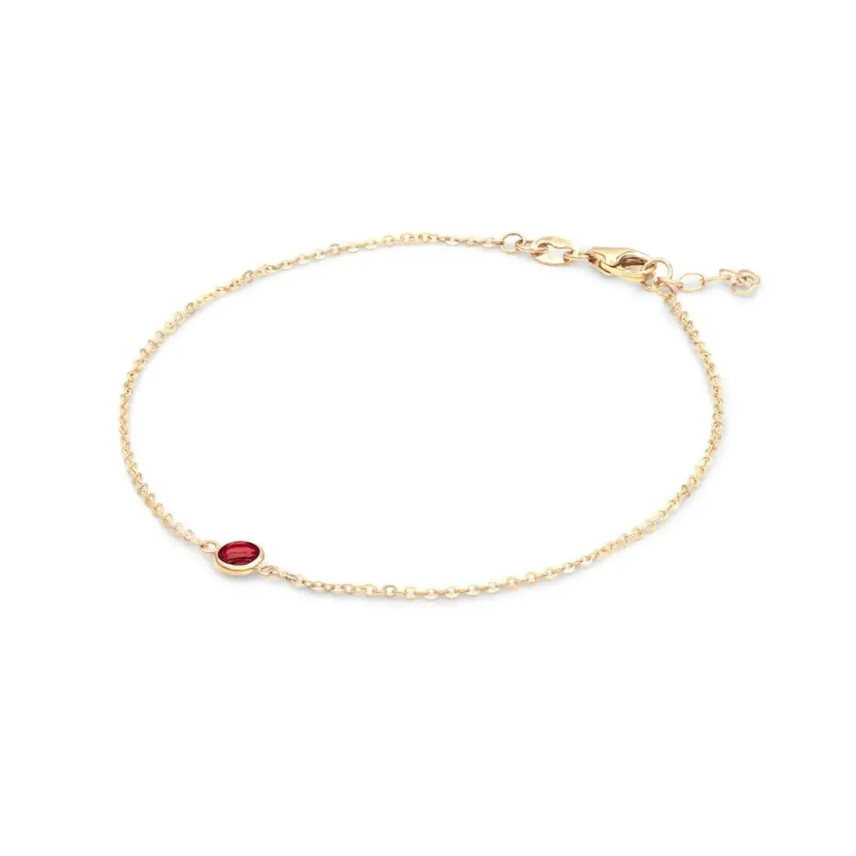 The Vault: Petite 1 Garnet Bracelet, Yellow Gold Size Medium sold by Haverhill product image thumbnail 4