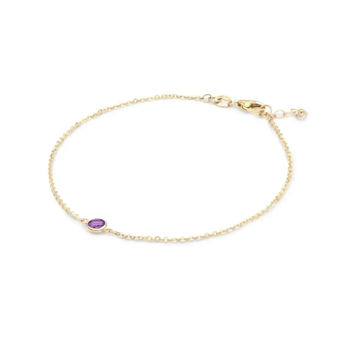 The Vault: Petite 1 Amethyst Bracelet, Yellow Gold Size X Small sold by Haverhill product image thumbnail 4