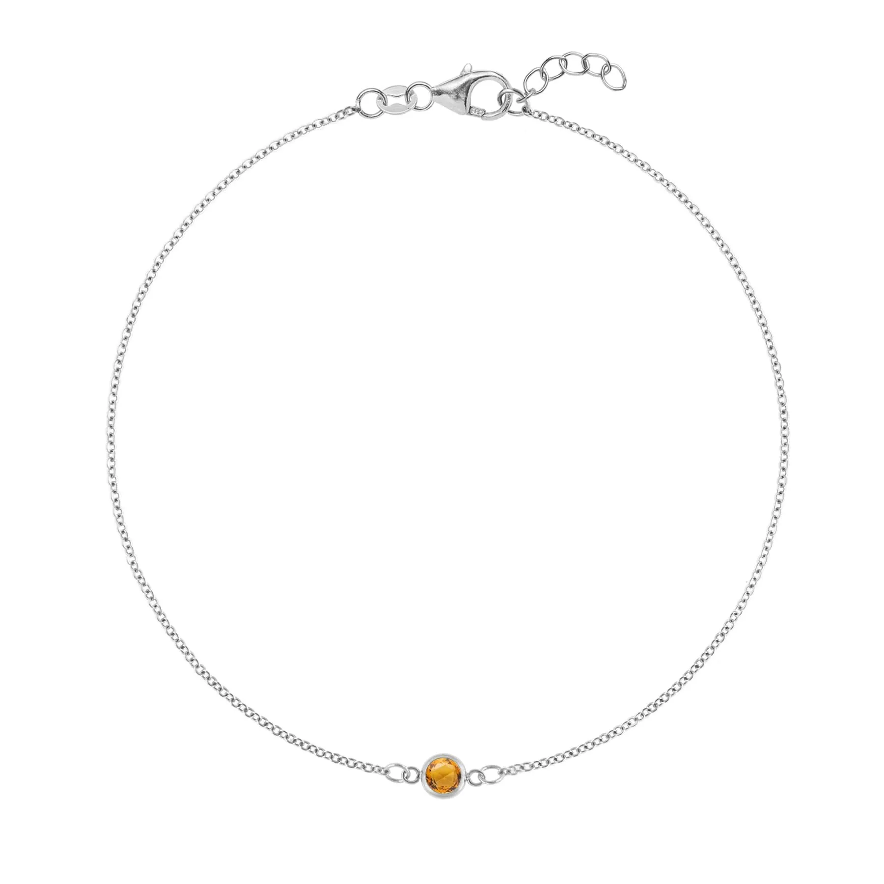 The Vault: Petite 1 Citrine Bracelet, White Gold Size Small sold by Haverhill
