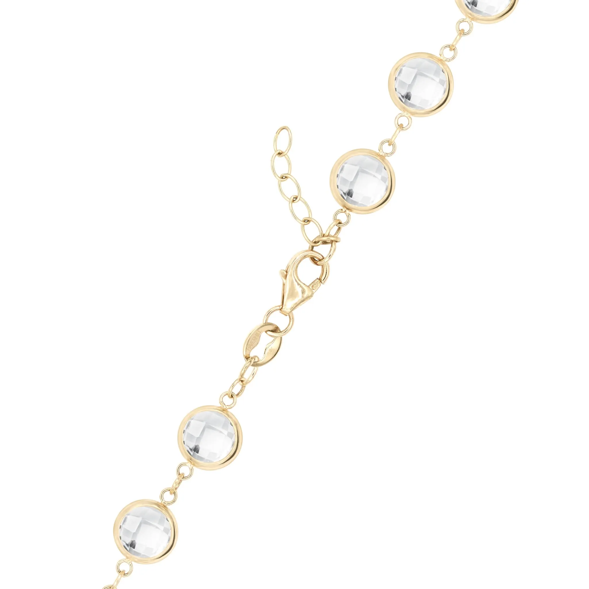 The Vault: Newport Grand White Topaz Bracelet, Yellow Gold Size Large sold by Haverhill product image thumbnail 5