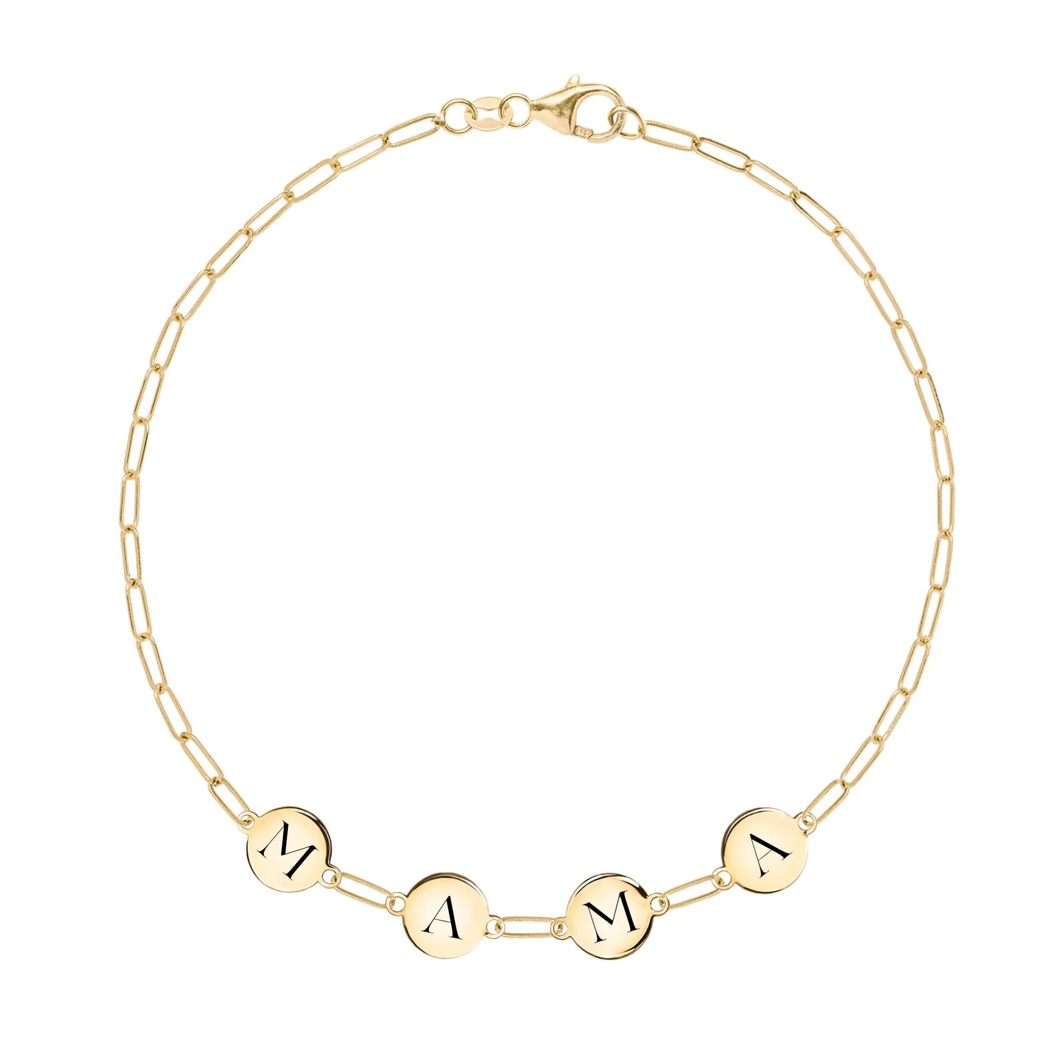 The Vault: MAMA Adelaide Mini Bracelet, Yellow Gold Size Small sold by Haverhill