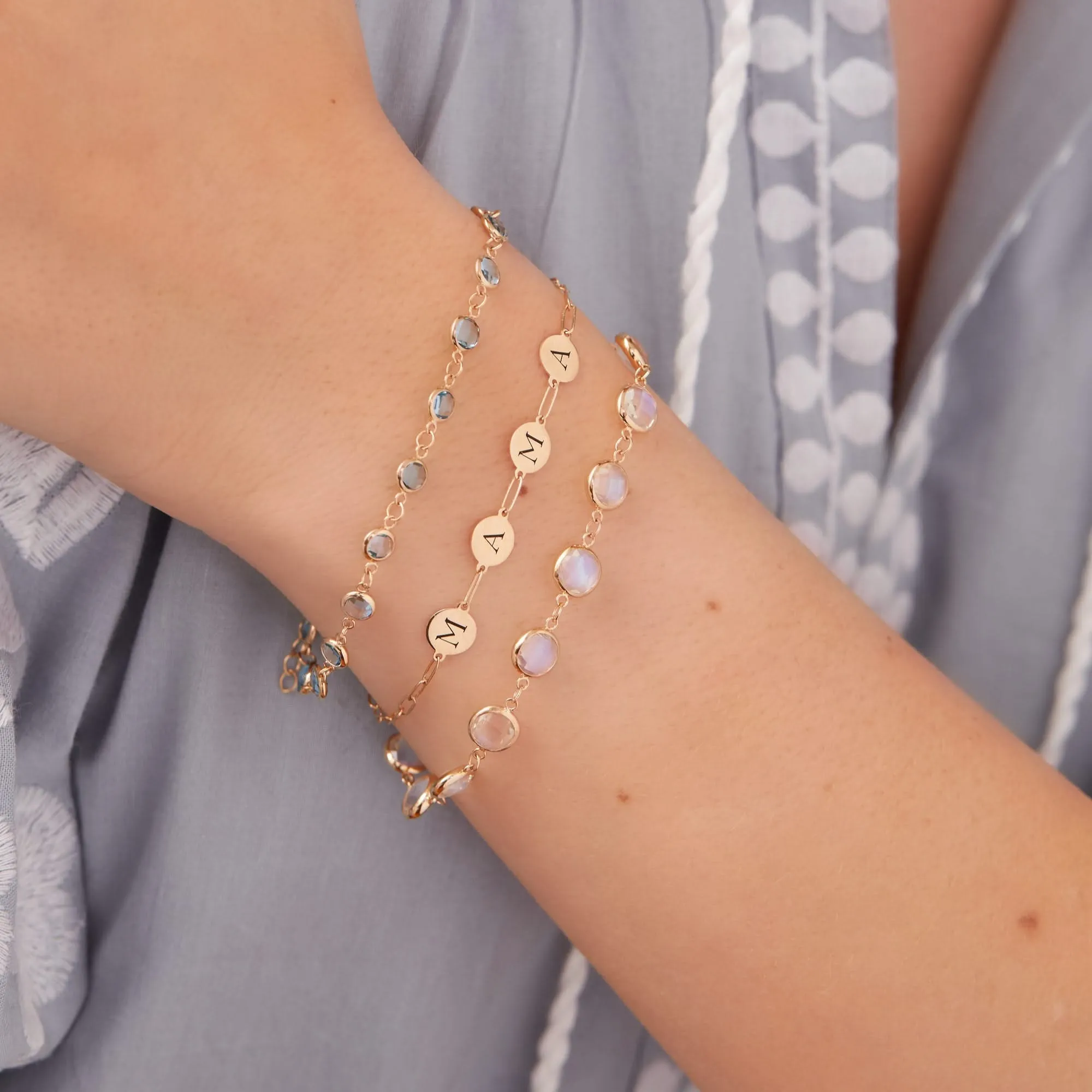 The Vault: MAMA Adelaide Mini Bracelet, Yellow Gold Size Small sold by Haverhill product image thumbnail 3