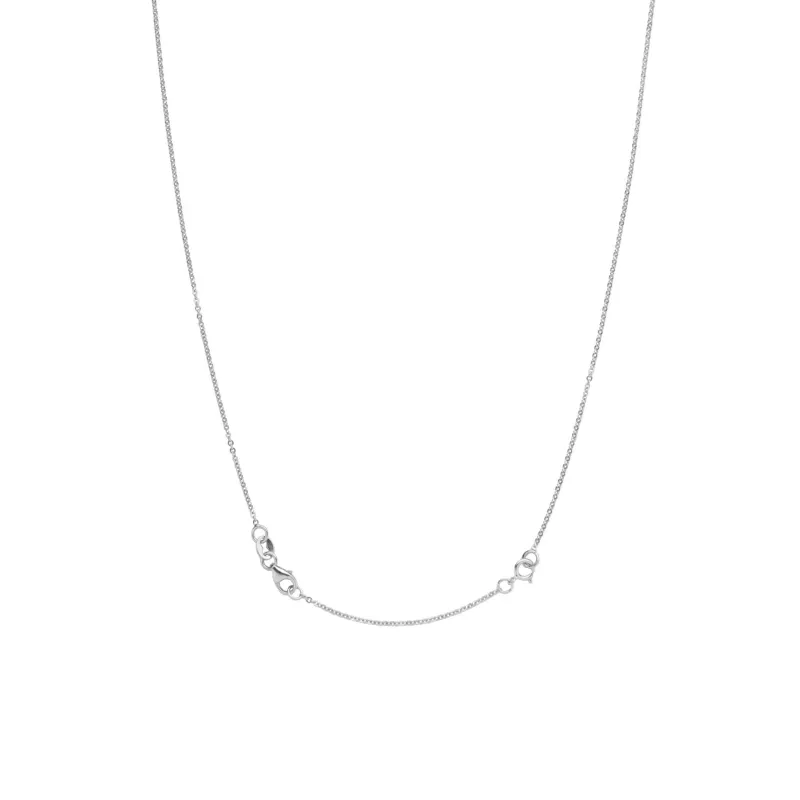 The Vault: 2" Chain Extender, White Gold made by Haverhill
