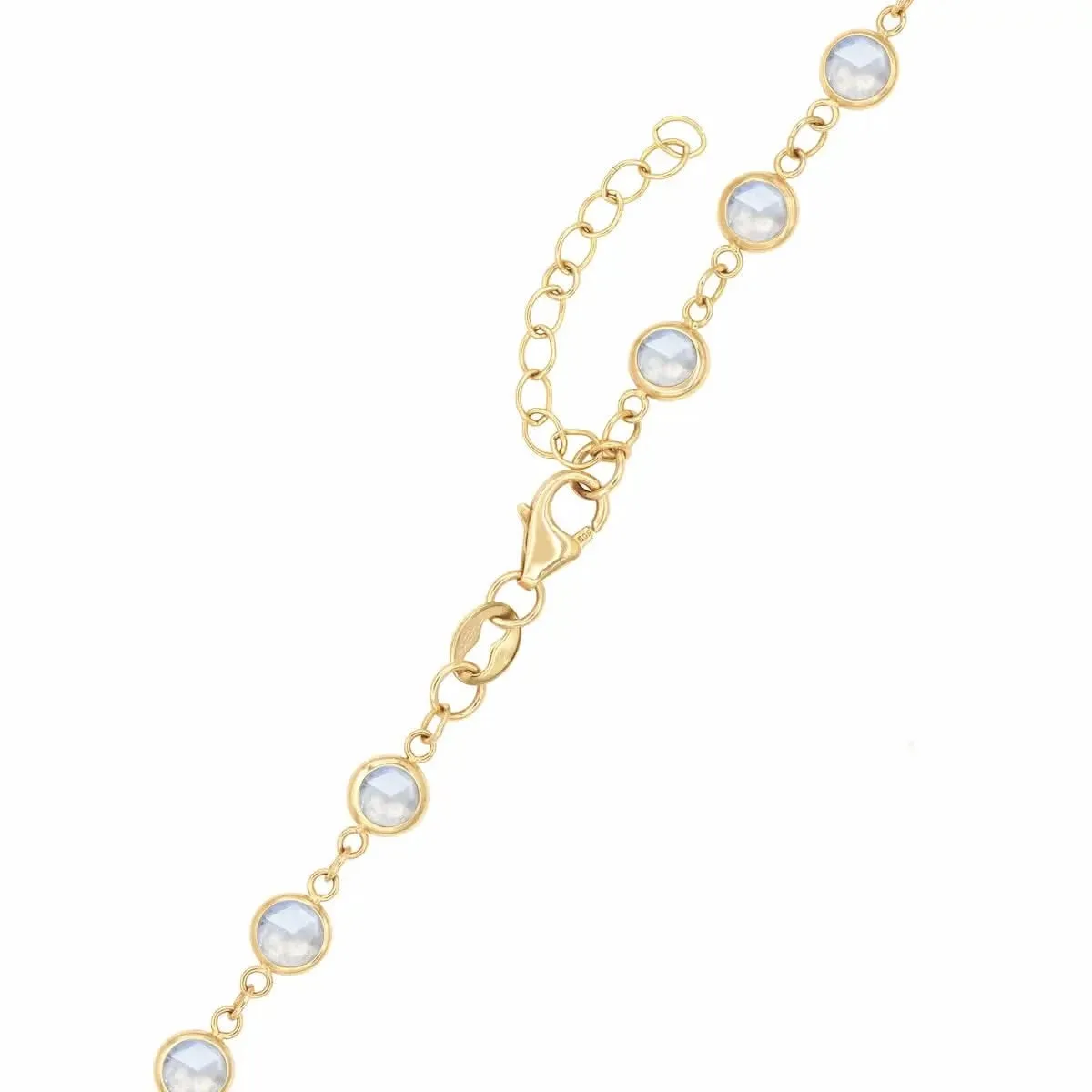 The Vault: Newport Moonstone Bracelet, Yellow Gold Medium sold by Haverhill product image thumbnail 5