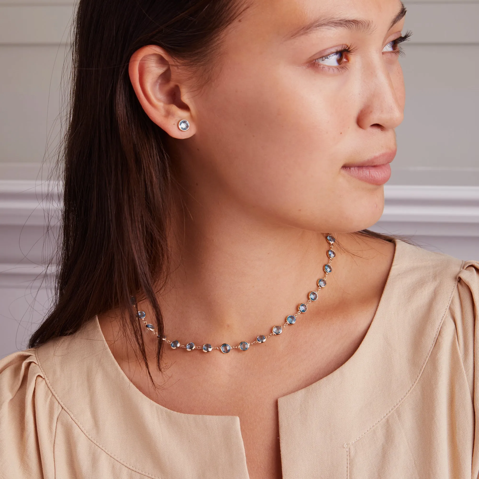 Personalized Newport Grand Necklace in 14k Gold sold by Haverhill product image thumbnail 2