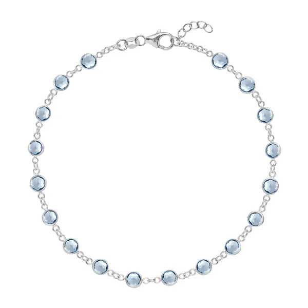 Personalized Newport Birthstone Bracelet in 14k Gold sold by Haverhill