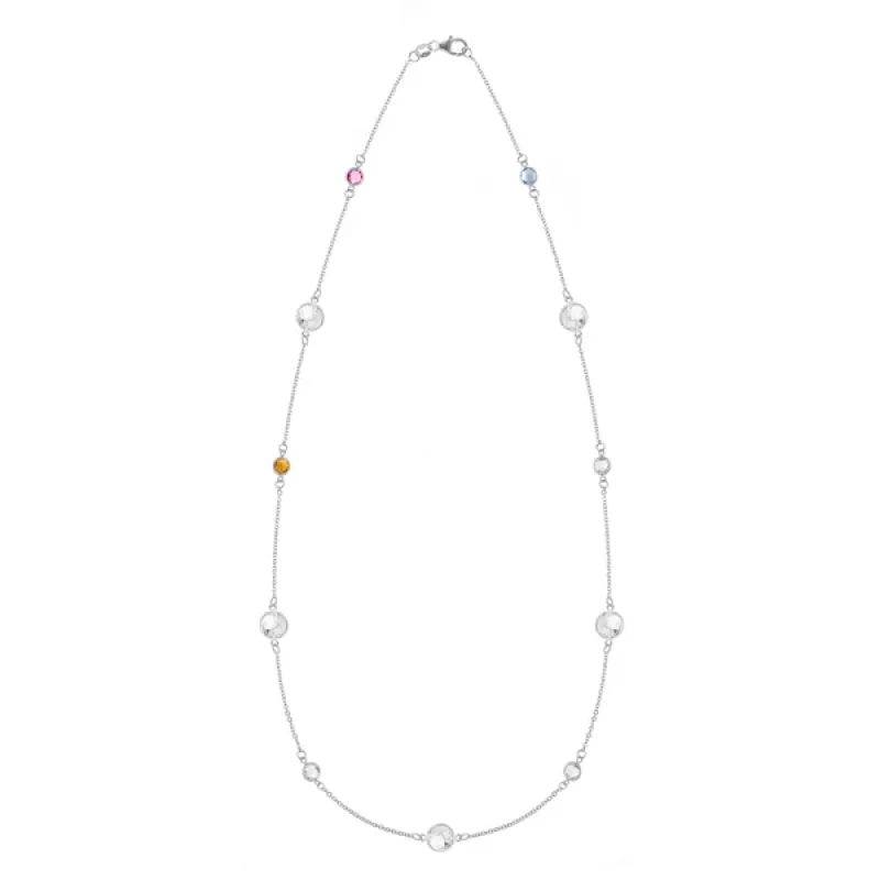 Personalized Bayberry Grand & Classic 11 Stone Necklace in 14k Gold sold by Haverhill