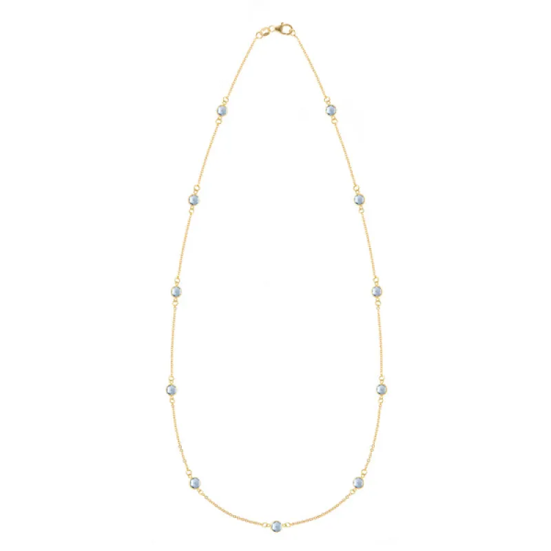 Personalized Bayberry 11 Birthstone Necklace in 14k Gold sold by Haverhill