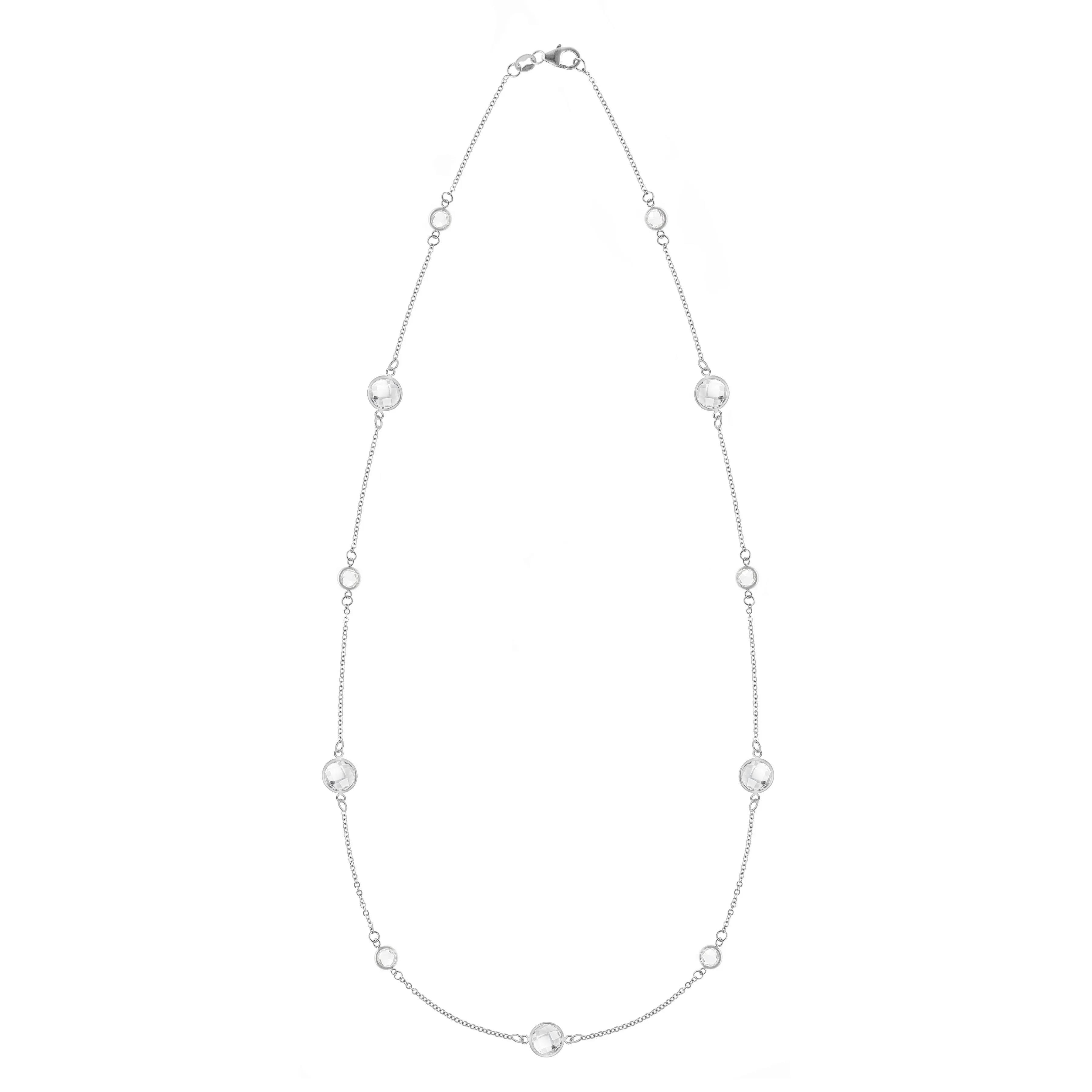 Personalized Bayberry Grand & Classic 11 Stone Necklace in 14k Gold sold by Haverhill product image thumbnail 5