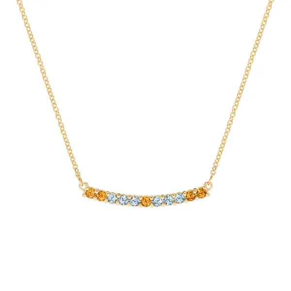Personalized Rosecliff Bar Necklace in 14k Gold sold by Haverhill