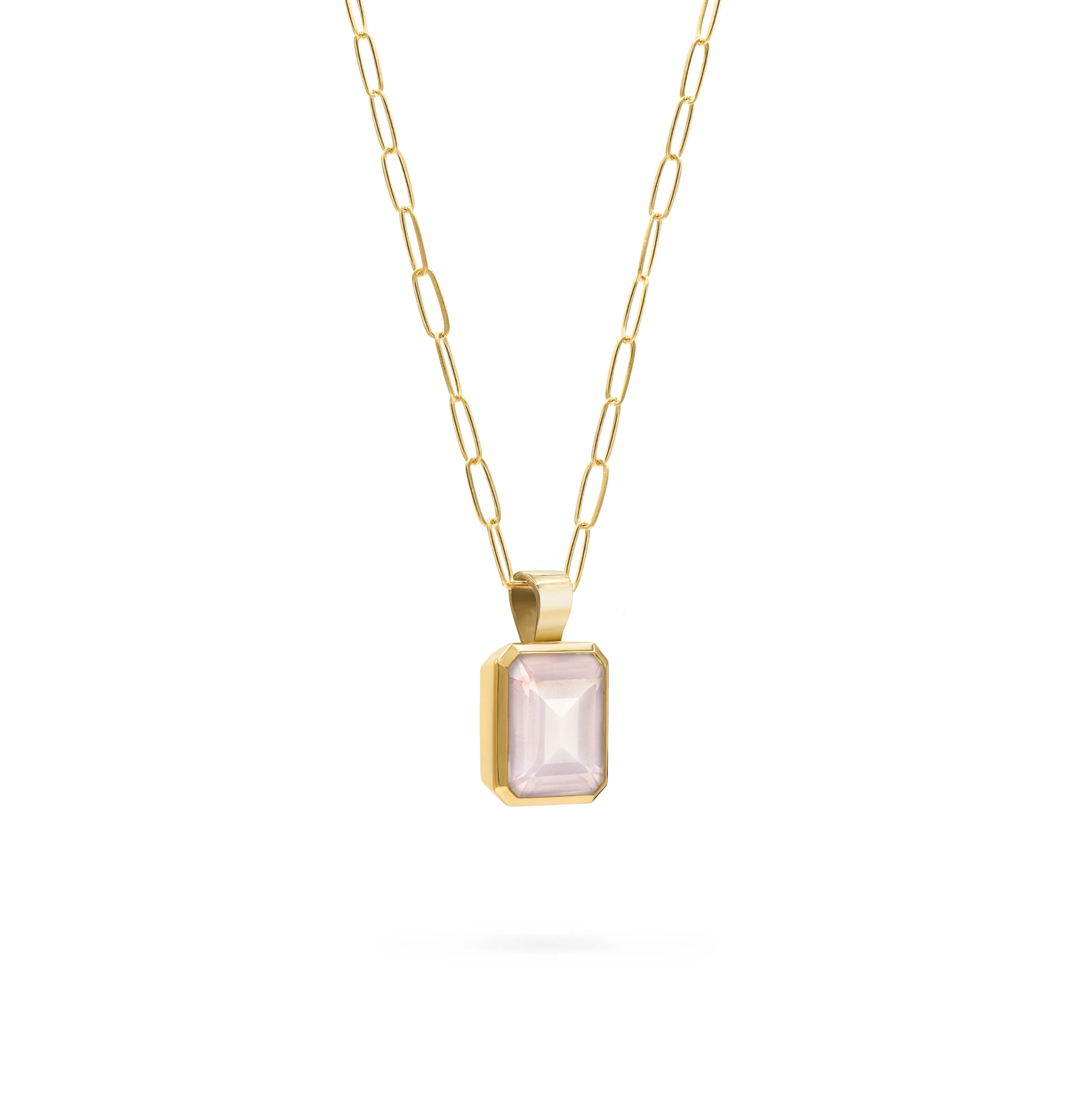 Warren Rose Quartz Pendant in 14k Gold (October) sold by Haverhill product image thumbnail 4