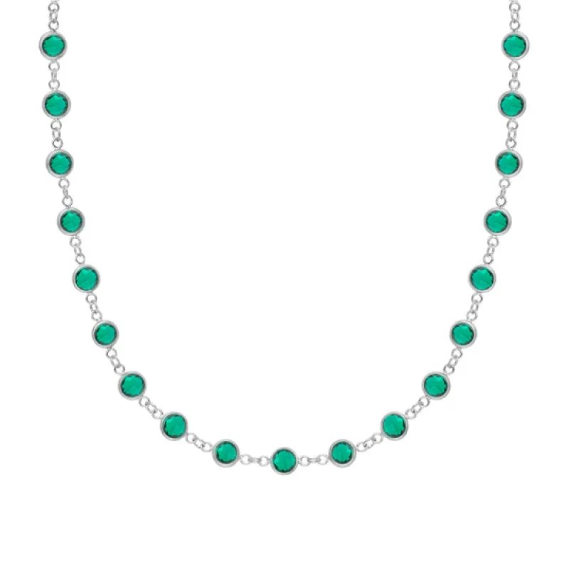 Personalized Newport Birthstone Necklace in 14k Gold sold by Haverhill